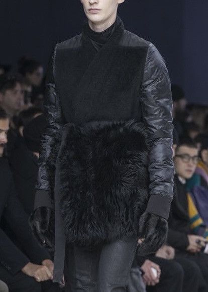 Rick Owens Rick Owens PLINTH FW13 Faux Fur Wrap Coat Size US XXS / EU 40 - 1 Thumbnail