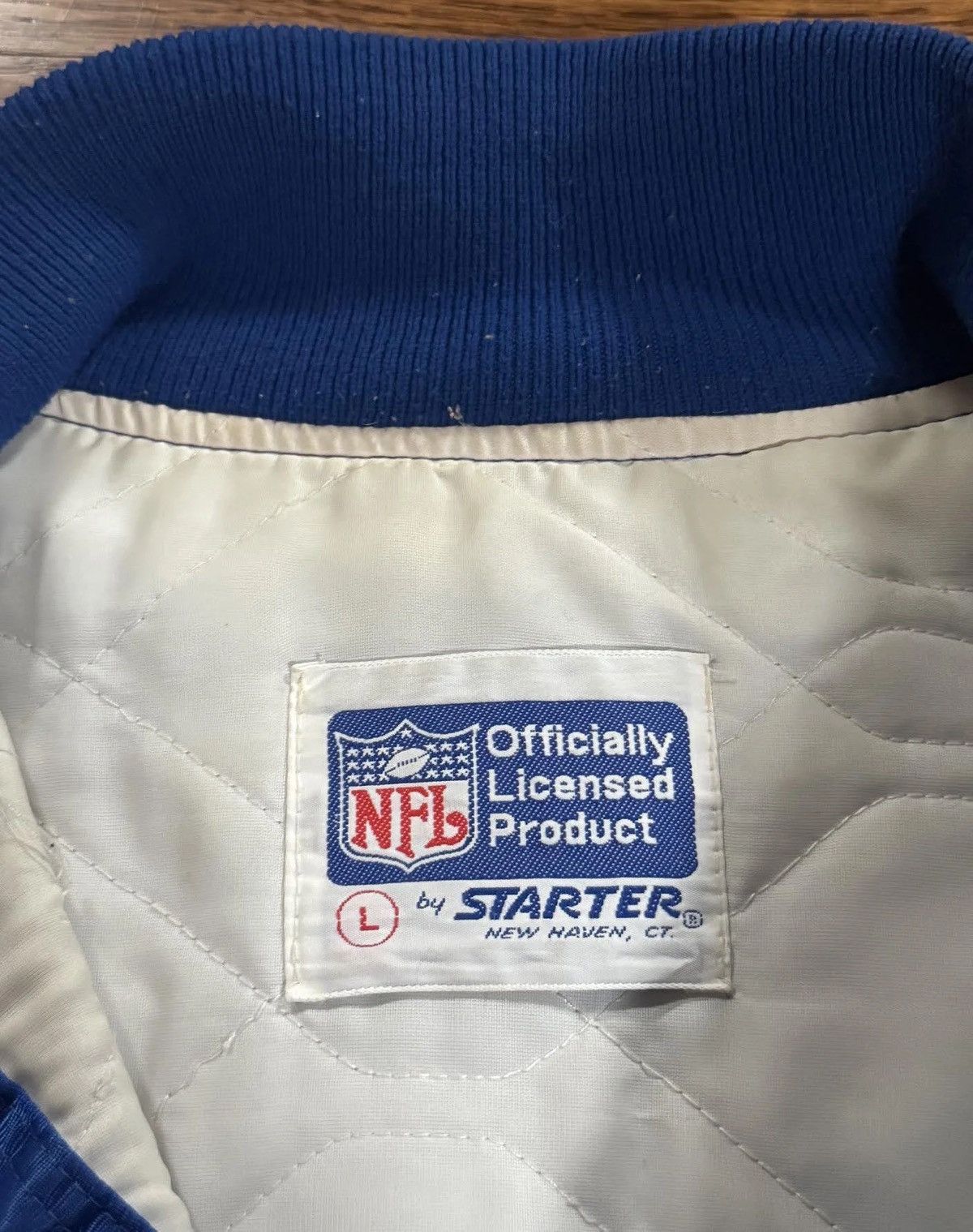 Starter Vintage Starter New York Giants Satin Jacket (Size L) Size US L / EU 52-54 / 3 - 4 Thumbnail