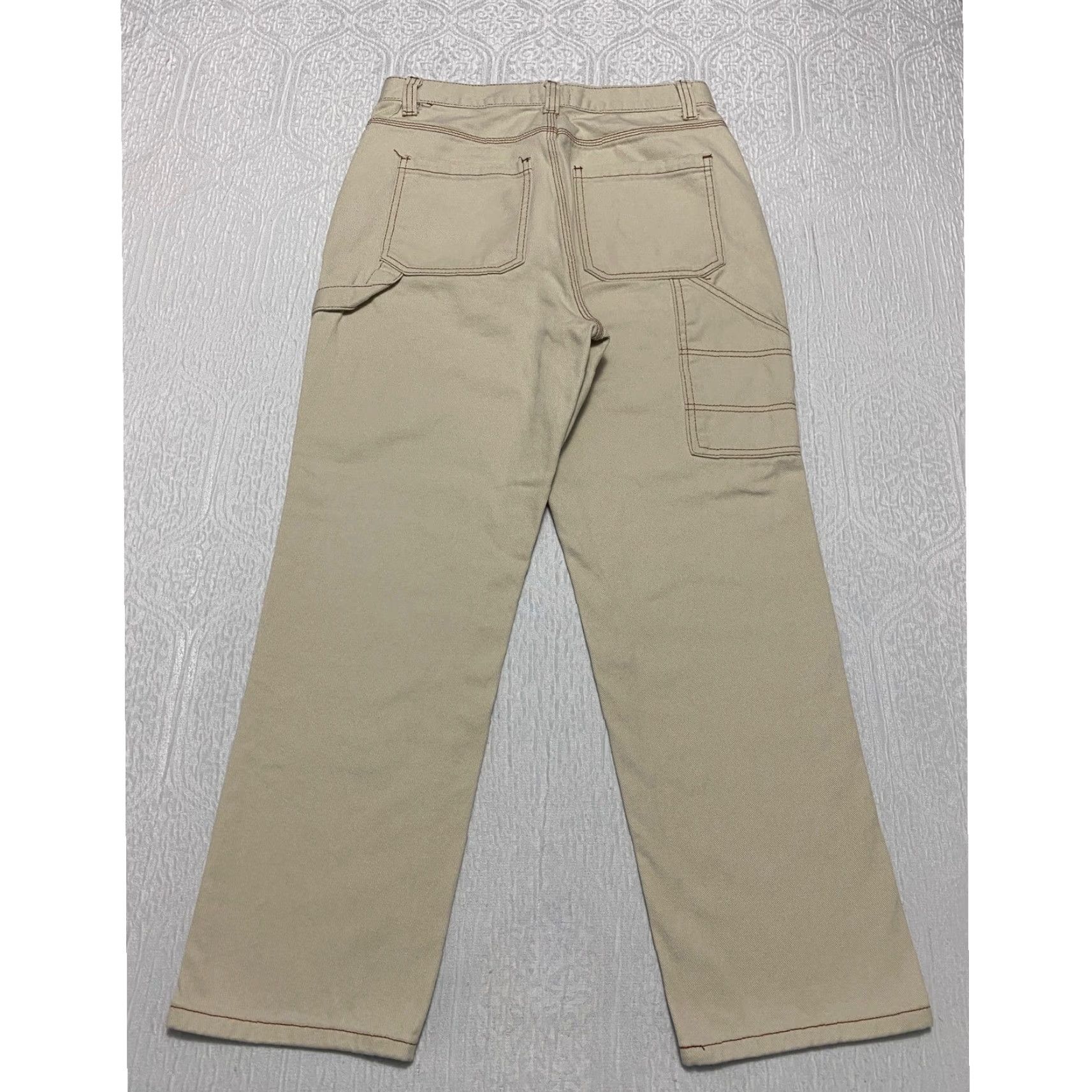 Vintage Simple Society Jeans Women's Carpenter Beige High Rise Relaxed Straight 9 Jeans Women Summer Fall Spring Winter 5-Pocket Cargo Pocket Mens? Size 30" / US 8 / IT 44 - 2 Thumbnail