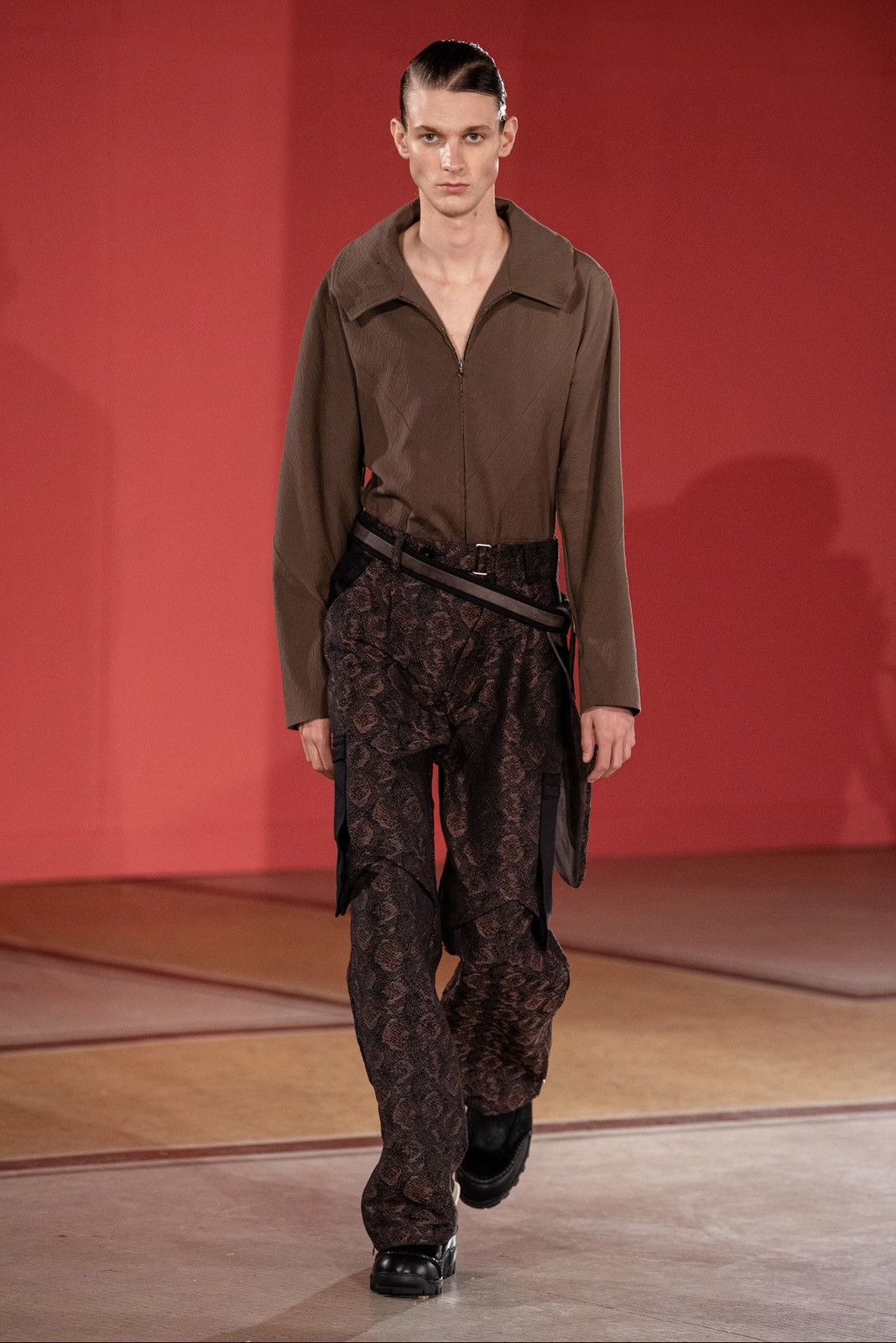 Kiko Kostadinov 09 snake bindra cargo pants Size US 34 / EU 50 - 1 Thumbnail