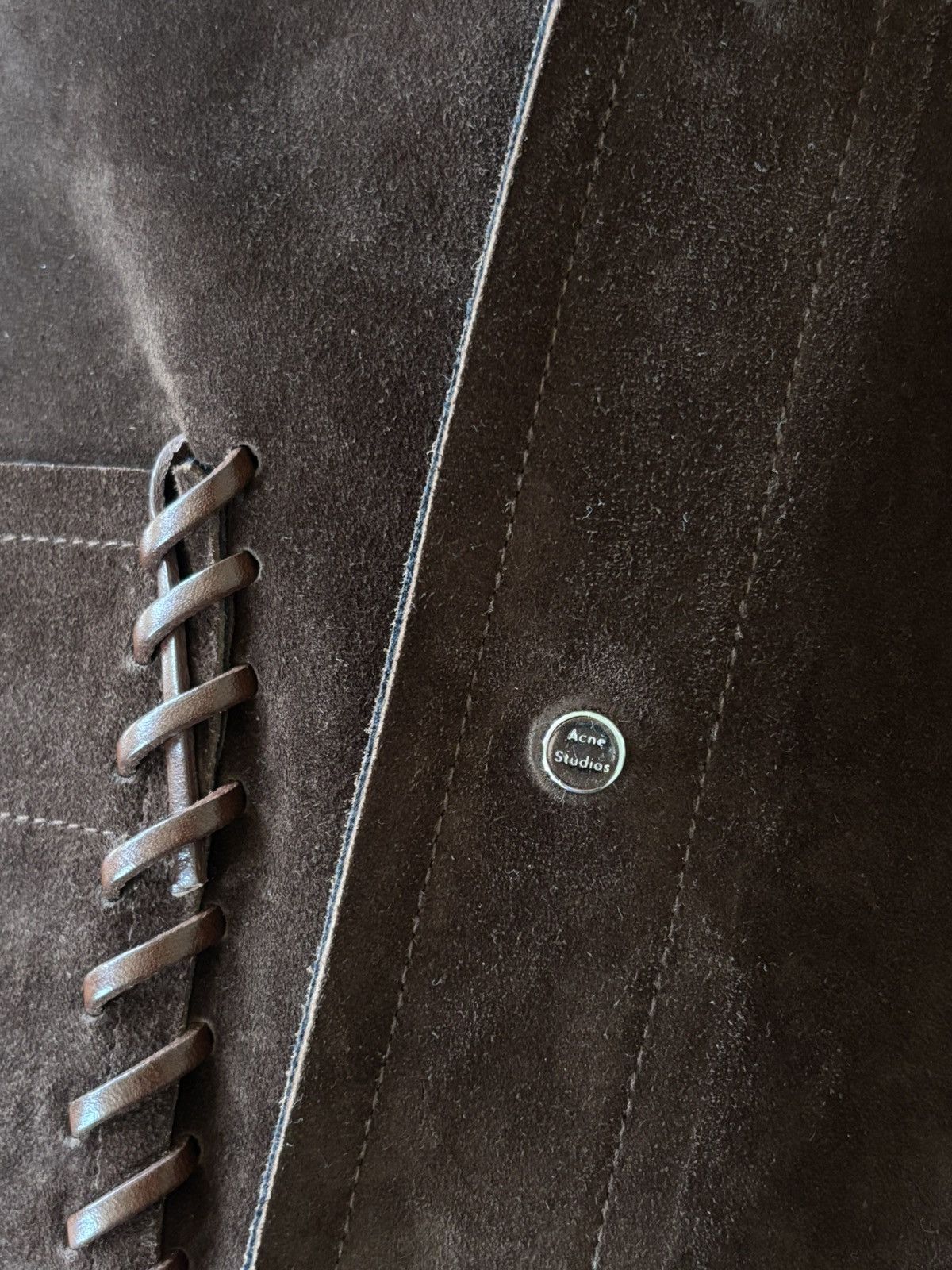 Acne Studios Acne Studios Suede Skirt - Chocolate Size 24" / US 00 / IT 34 - 5 Thumbnail