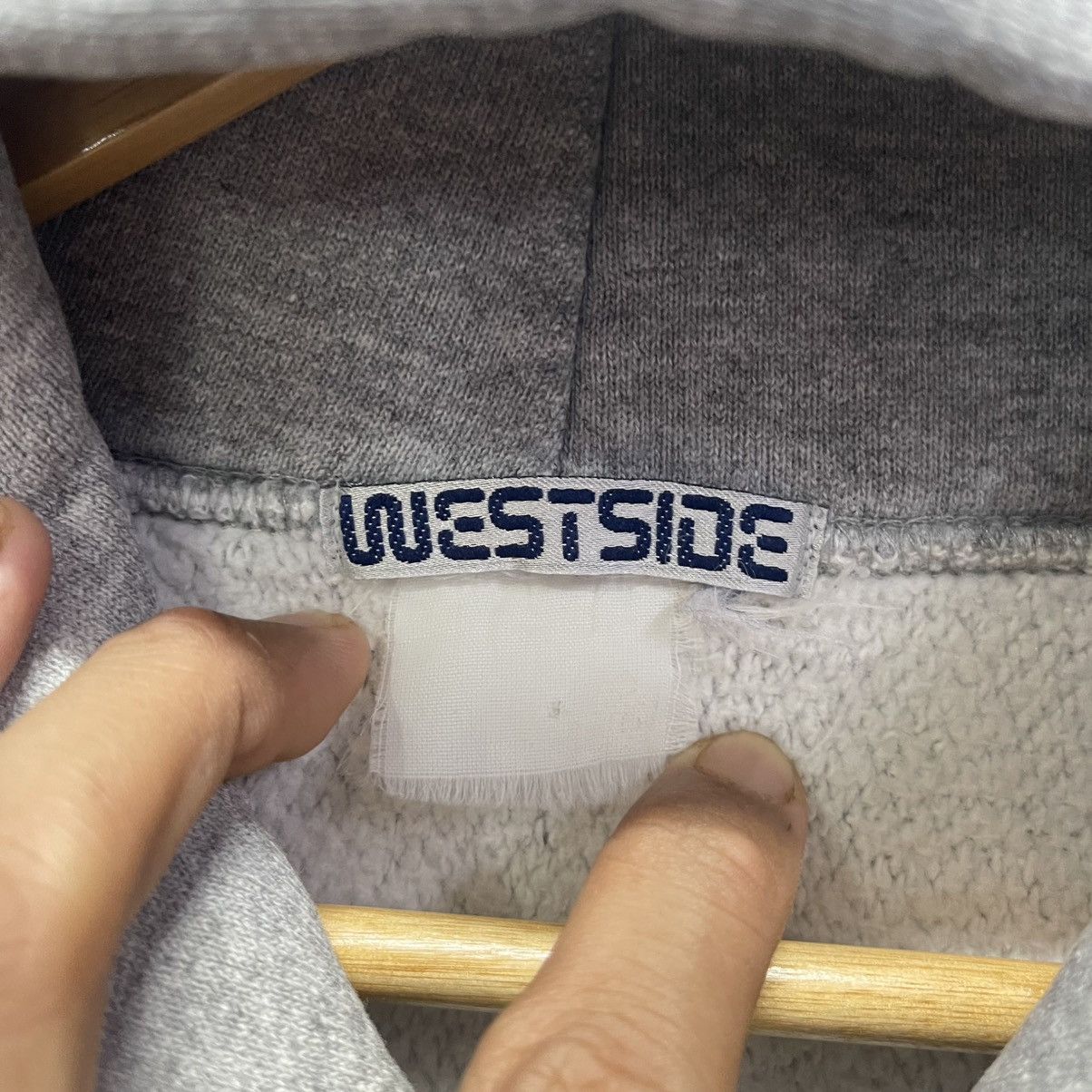 Vintage Late 2000s Westside Logo Hoodie – Heather Grey Size US XL / EU 56 / 4 - 10 Thumbnail