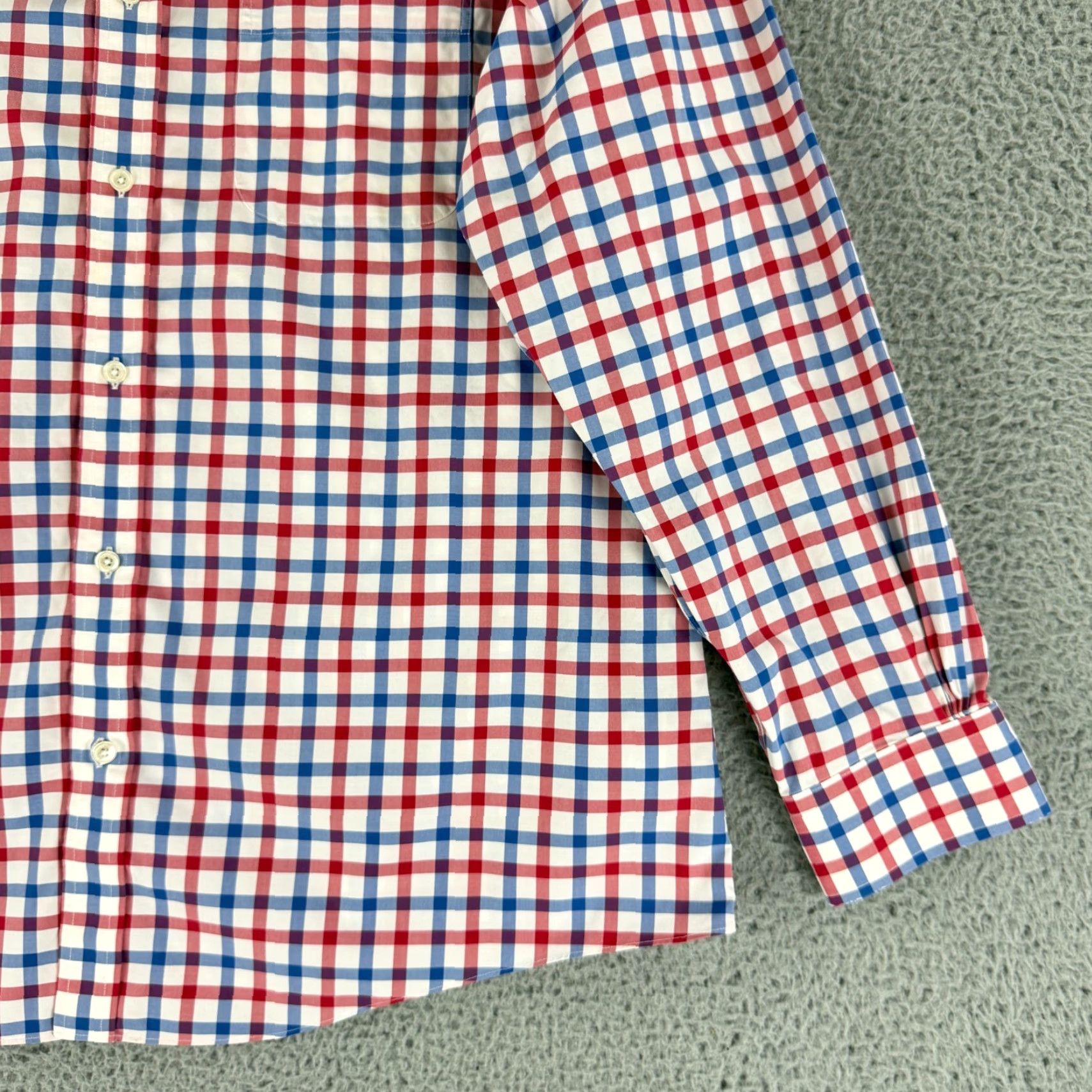 Brooks Brothers Brooks Brothers 1818 Button-Down Shirt Mens XL Red Blue Check Regent Fit LS Shirt Boys? Size US XL / EU 56 / 4 - 4 Thumbnail