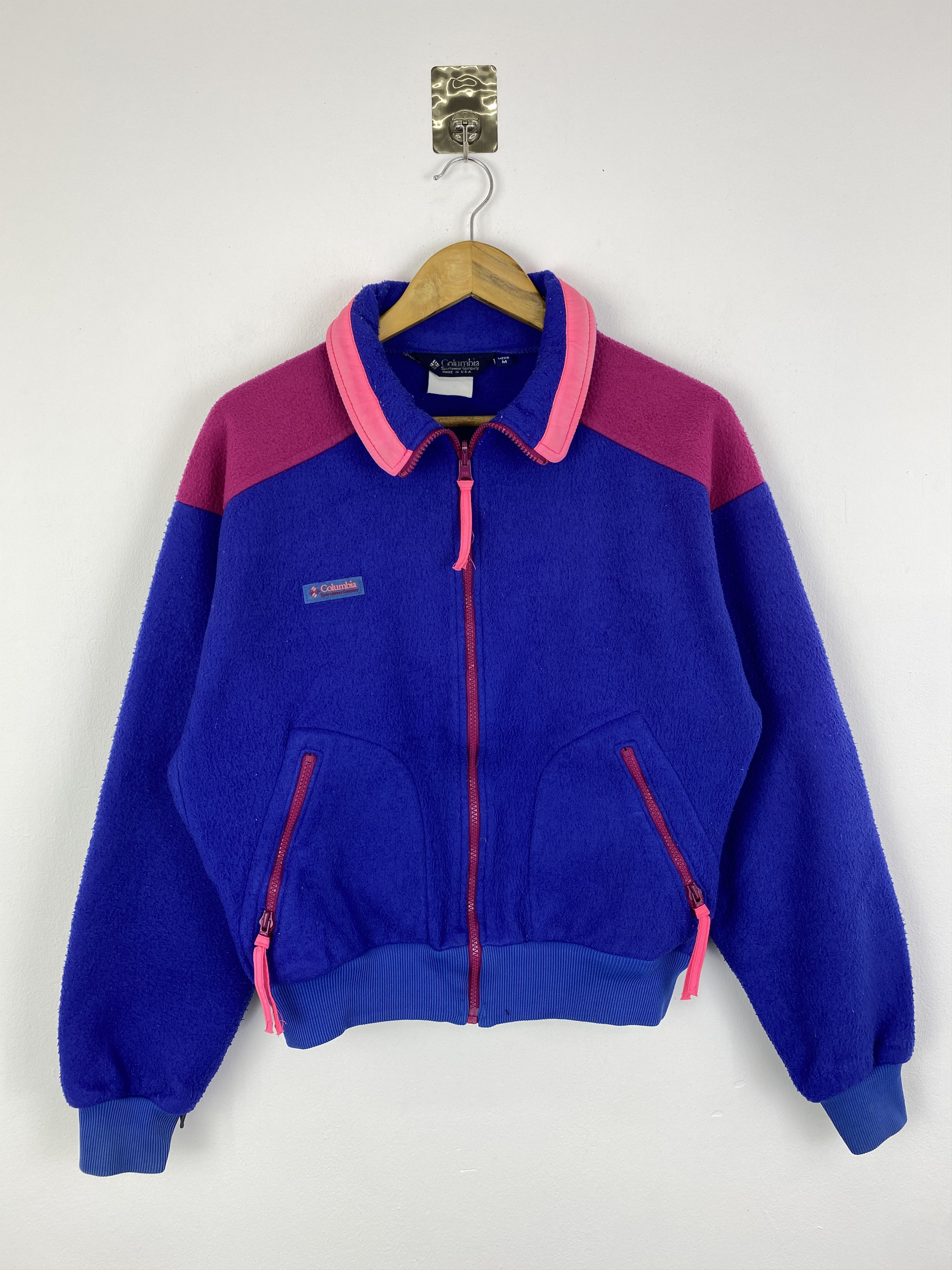 Columbia Vintage Columbia Made In Usa Fleece Zipper Up Jacket J0004 Size US M / EU 48-50 / 2 - 1 Thumbnail