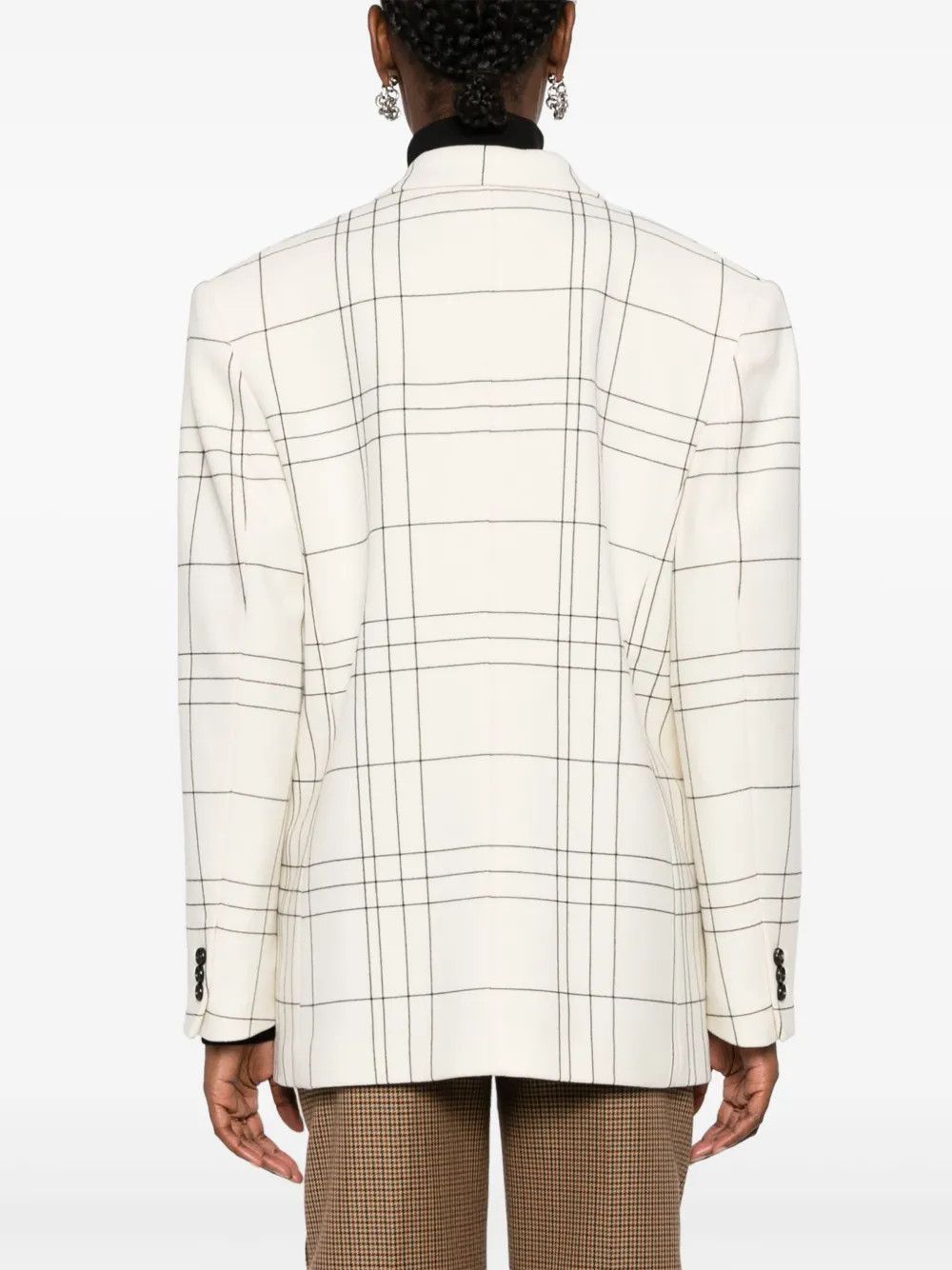 Marni o1y1025 Blazer in Cream/Black Size XS / US 0-2 / IT 36-38 - 4 Thumbnail