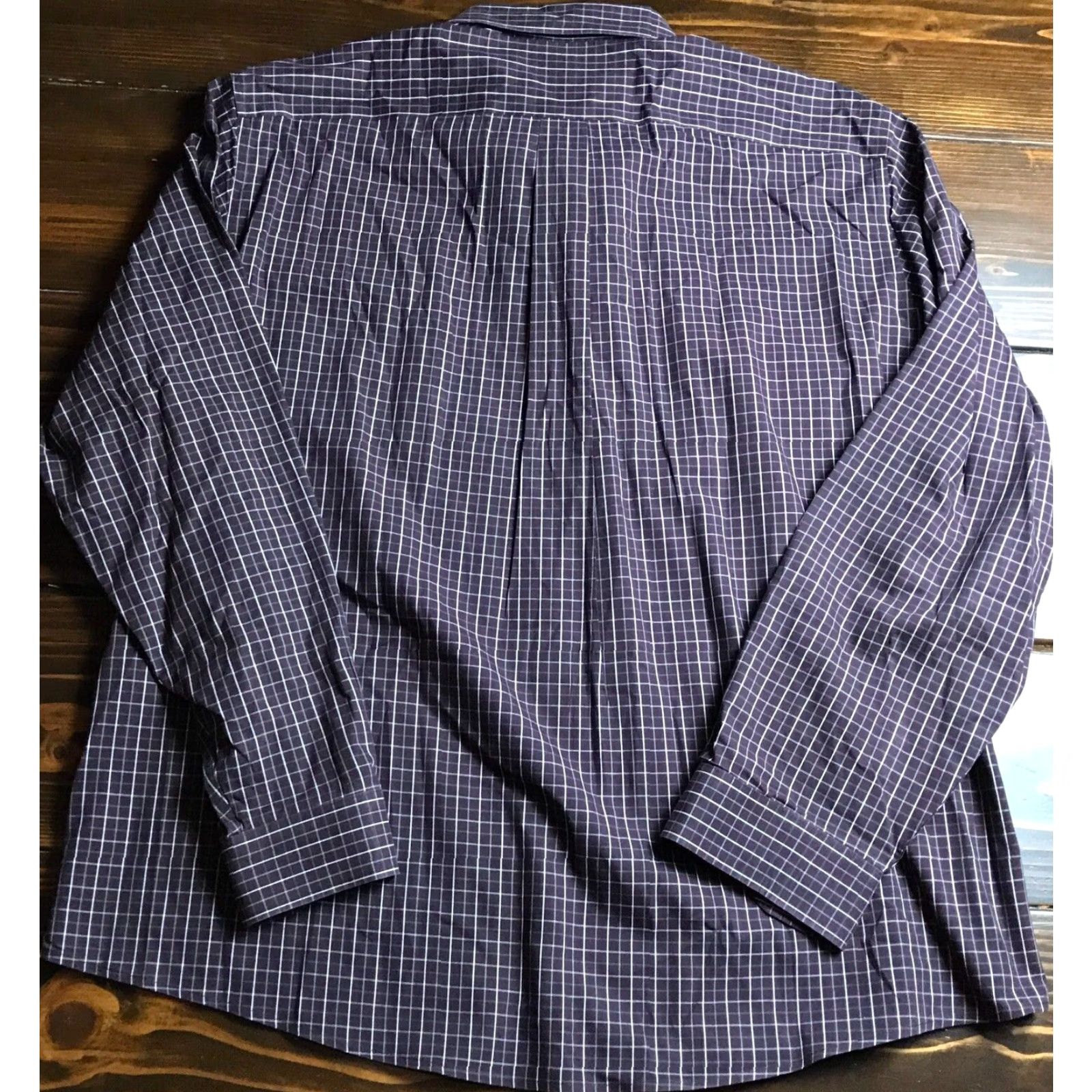 Eddie Bauer Eddie Bauer Shirt Men's XL Purple Gray Wrinkle Free Relaxed Fit Button Up Long Sleeve Cotton Size US XL / EU 56 / 4 - 2 Thumbnail