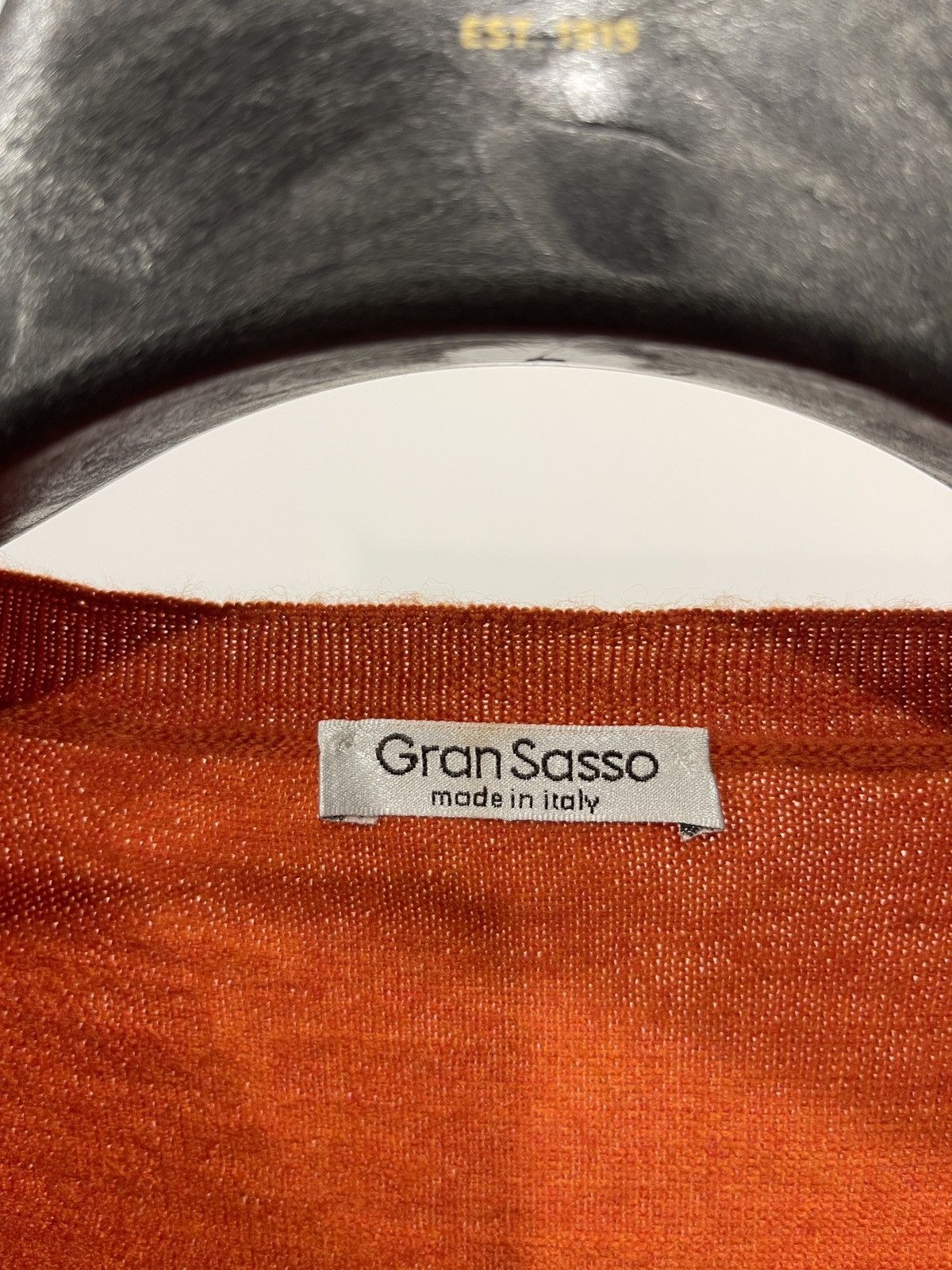 Gran Sasso Gran Sasso 100% Virgin Wool V-Neck Sweater / Pullover XL Size US XL / EU 56 / 4 - 4 Thumbnail