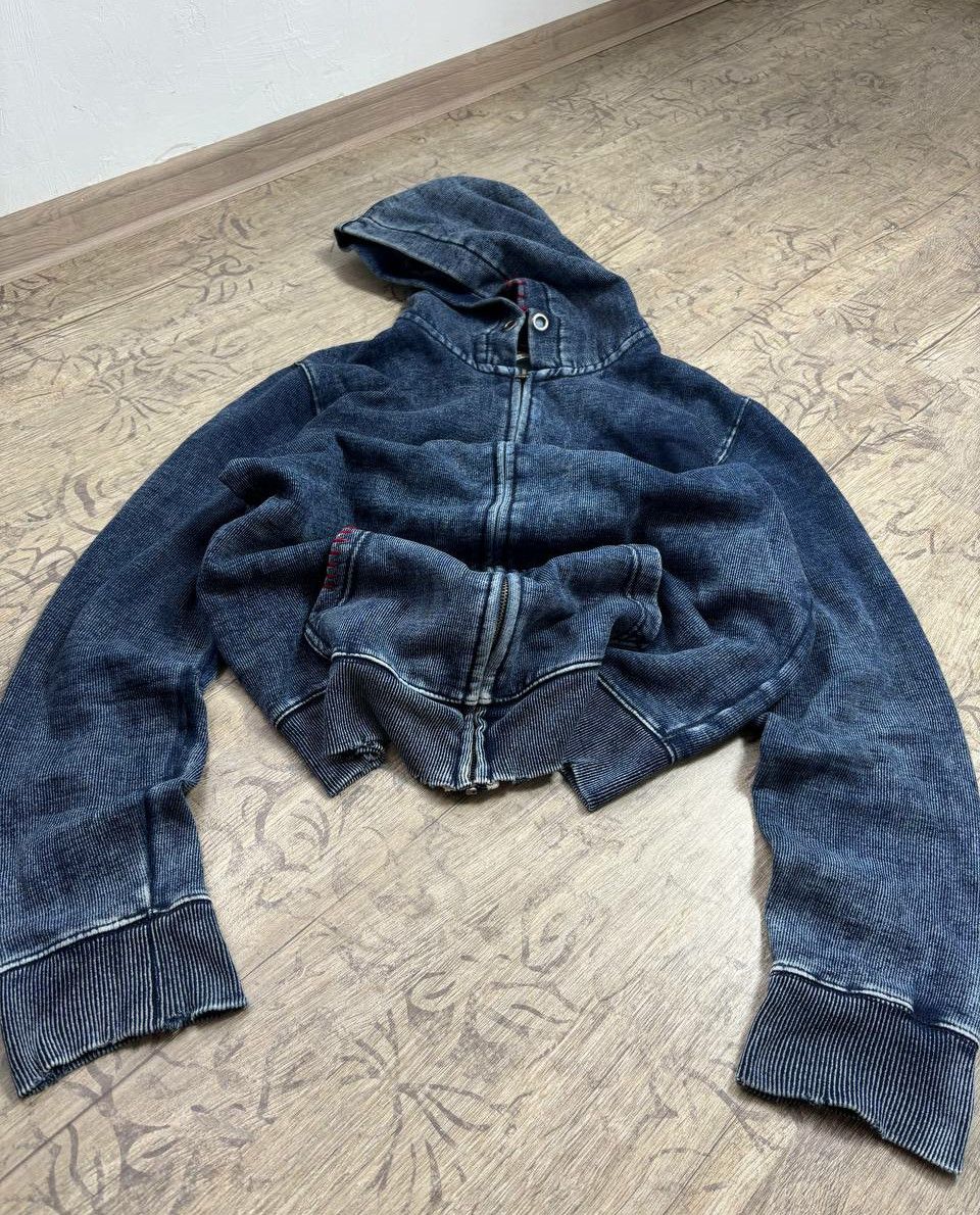 VTG KAPITAL LGB type! Y2K Distressed Hoodie bomber