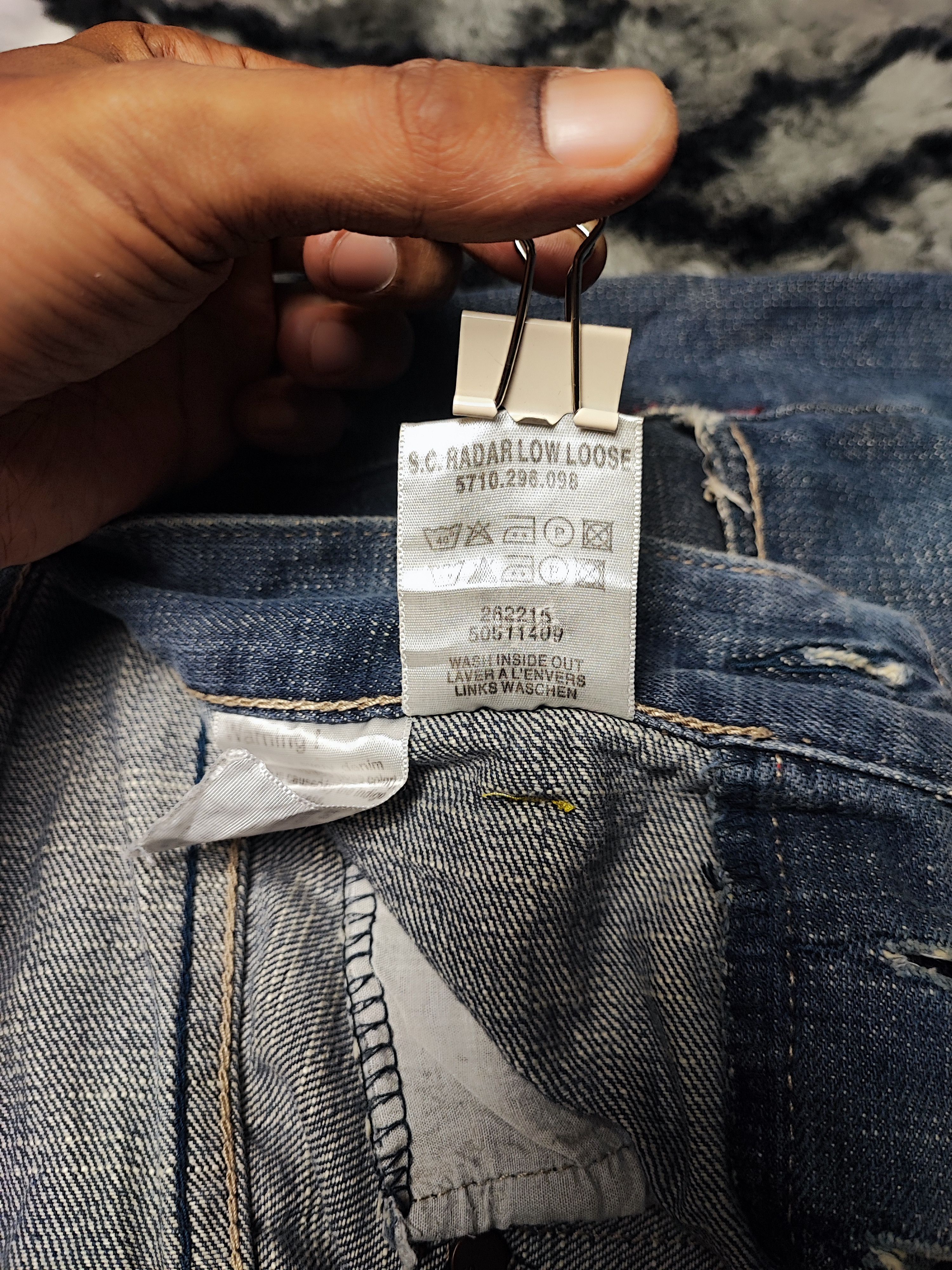 G-Star Vintage G Star Raw Radar Low Loose Fly Button Jeans 36x32 Size US 36 / EU 52 - 8 Thumbnail