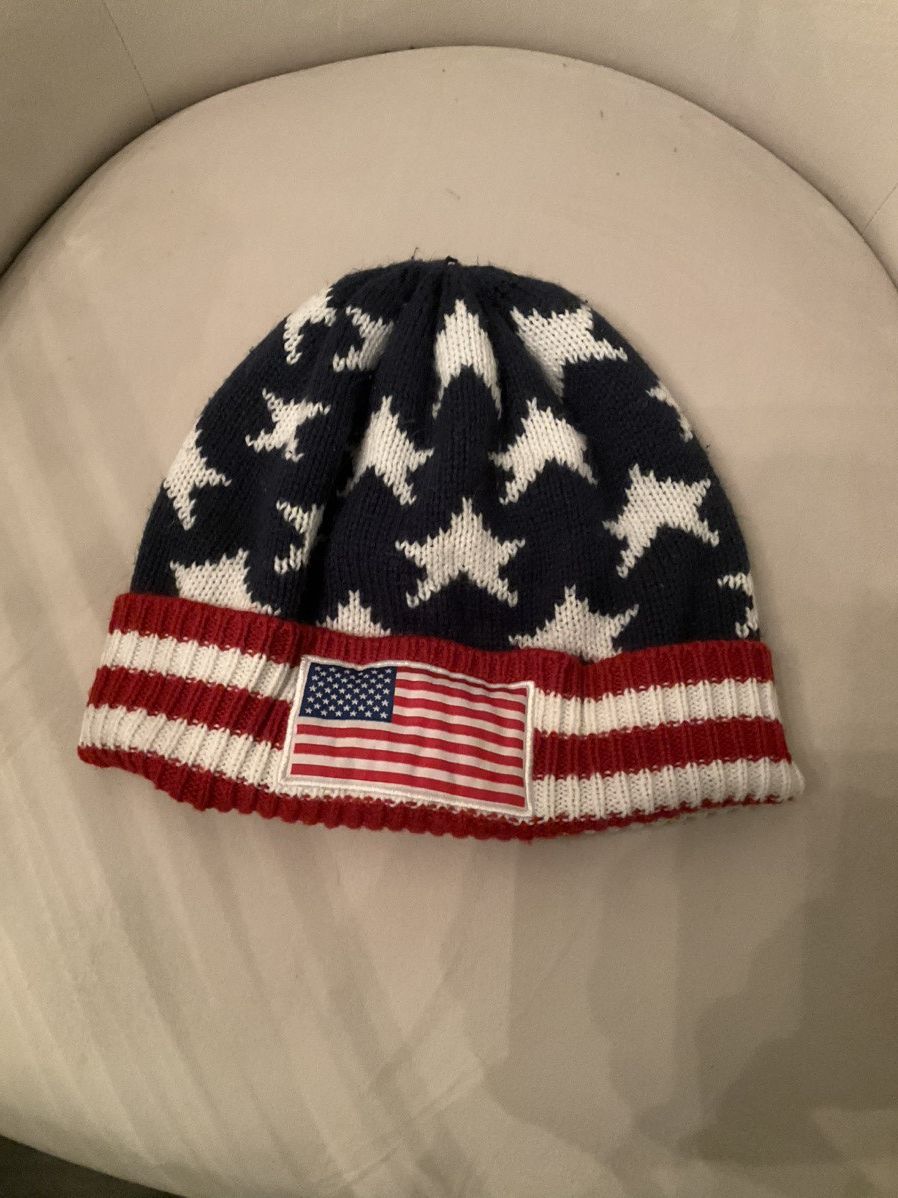 Other × Vintage USA American Flag Beanie Size ONE SIZE - 1 Thumbnail