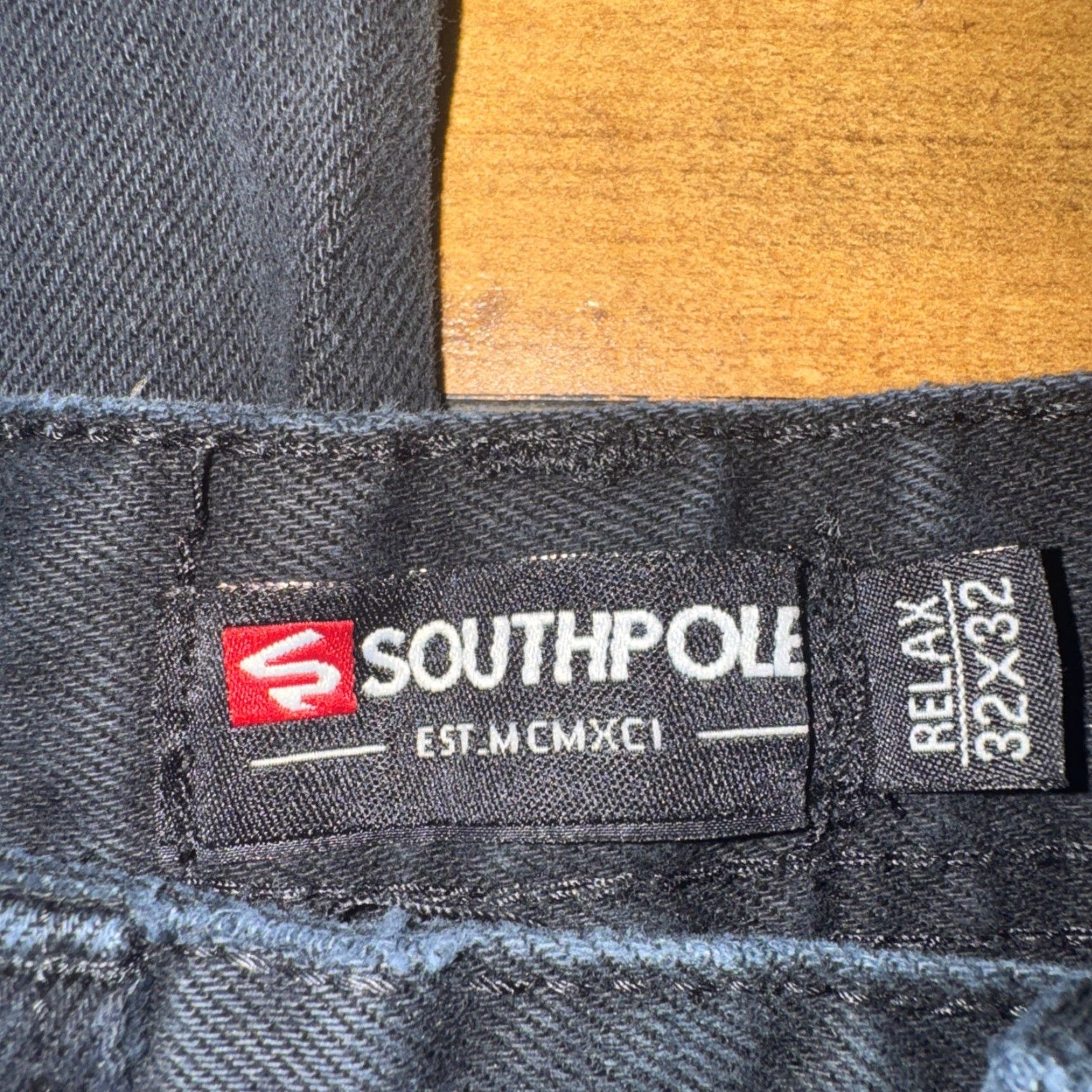 Southpole VINTAGE Southpole Relax Fit Jeans Black 32x32 Men Jeans Relaxed Straight Black 32 Size US 32 / EU 48 - 5 Thumbnail