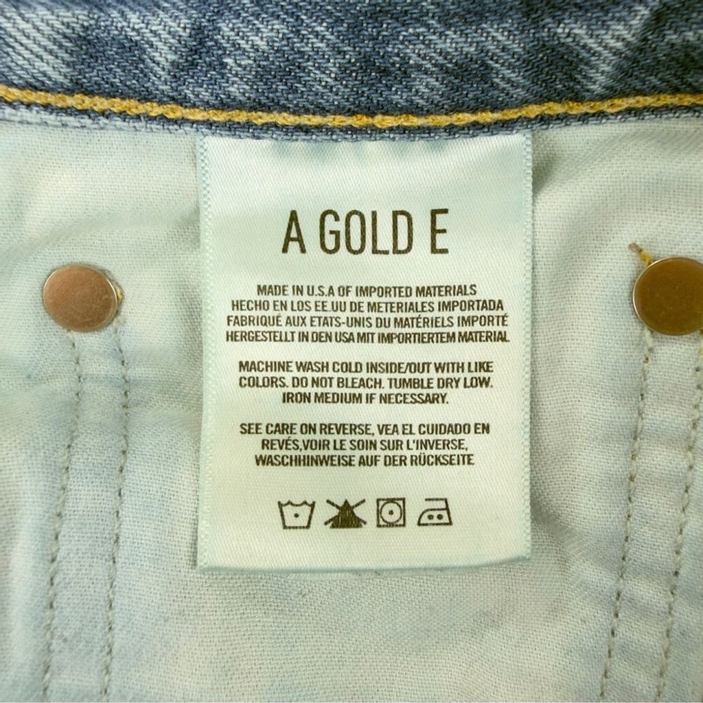 Agolde Agolde Women Sz 27 W x 28 L 90s Mid Rise Straight Distressed Size 27" / US 4 / IT 40 - 6 Thumbnail