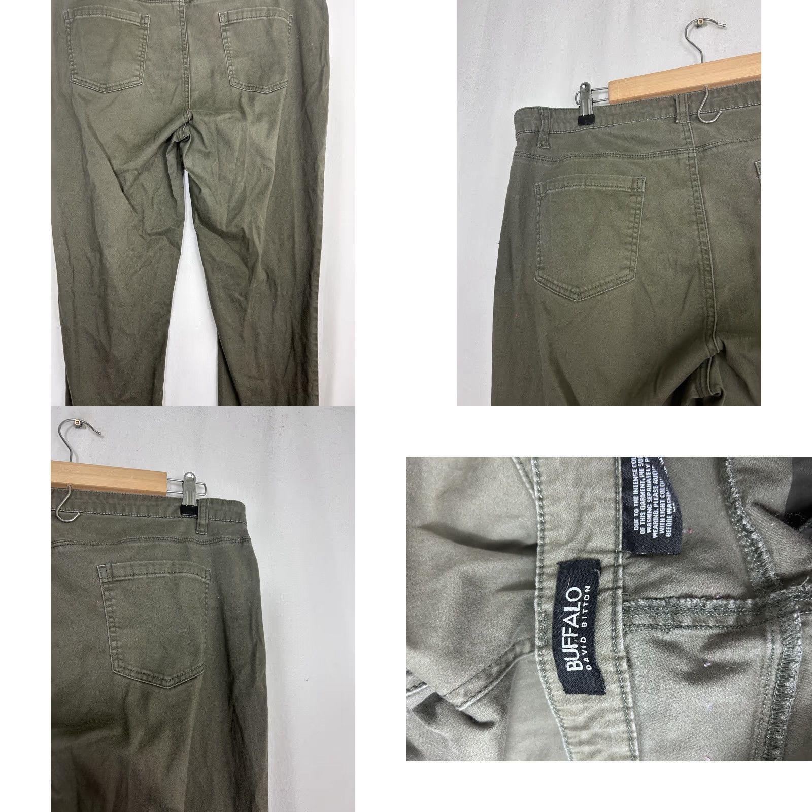 Buffalo David Bitton Buffalo David Bitton Daily Mid Skinny Ankle Stretch Green 36x26 Pants Size 25" / US 0 / IT 36 - 8 Thumbnail