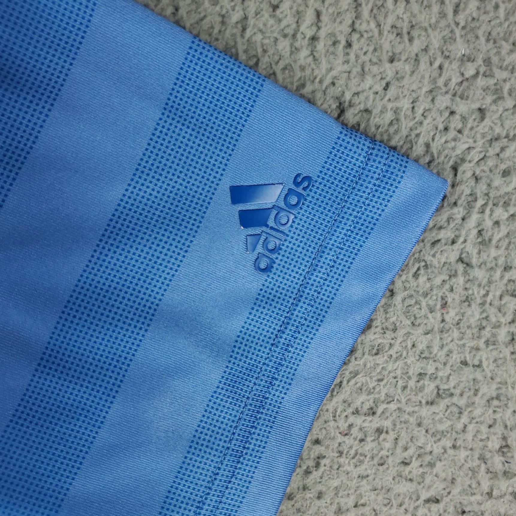 Adidas Adidas Polo Shirt Mens XL Blue Striped Casual Golf Short Sleeve Shirt Size US XL / EU 56 / 4 - 3 Thumbnail