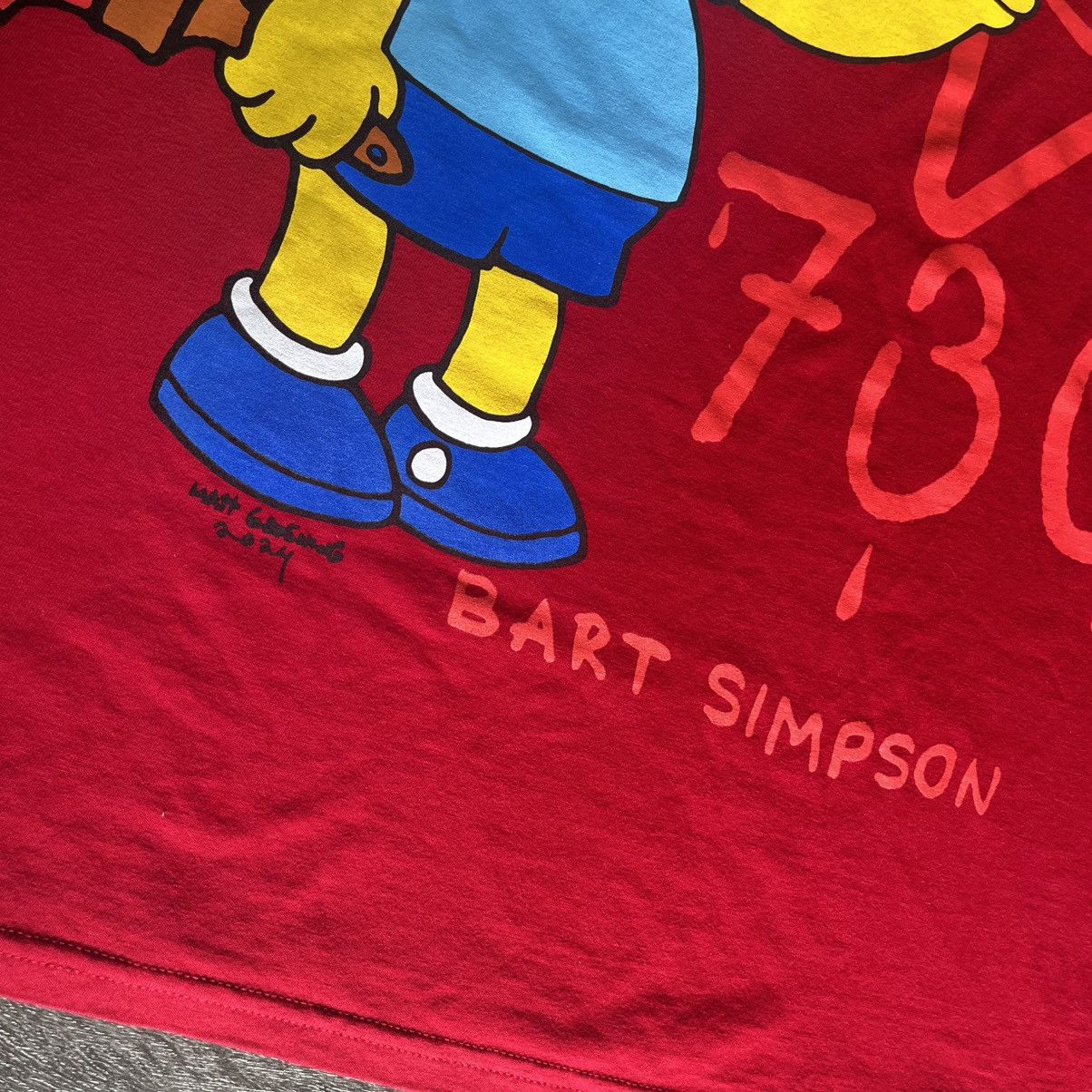 Asspizza Vintage Asspizza Babbitt Revived Bart Simpson Text Logo Tee Size US XXL / EU 58 / 5 - 4 Thumbnail