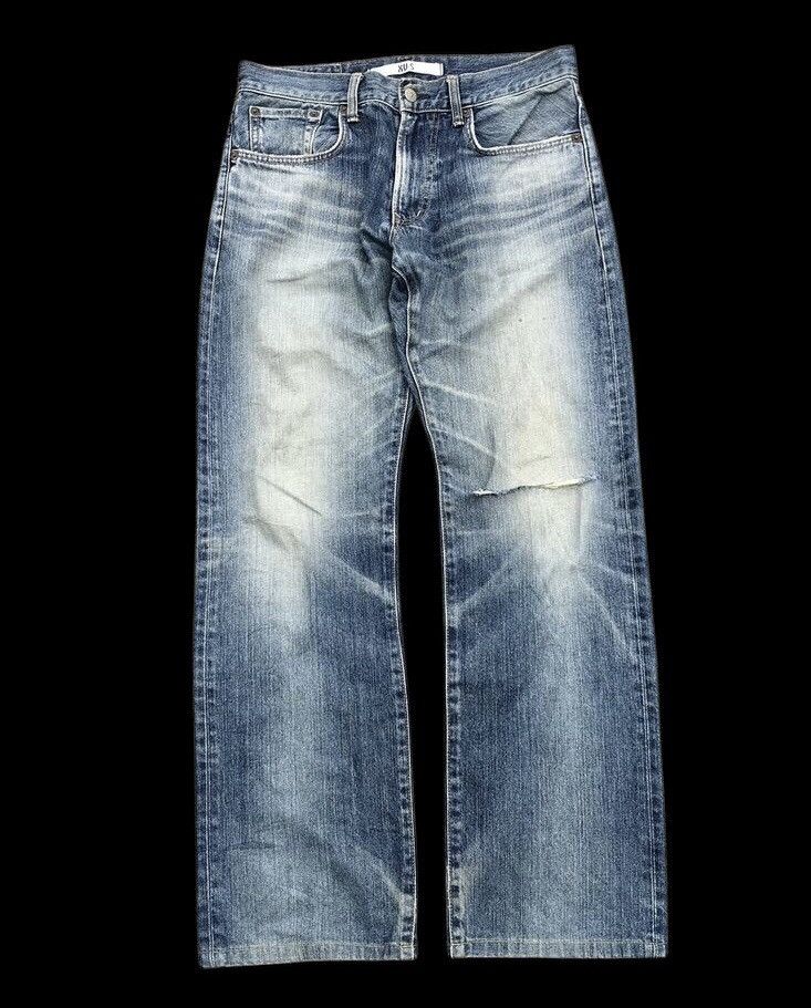 Japanese Brand EDWIN XVS DISTRESSED DENIM Size US 31 - 1 Thumbnail