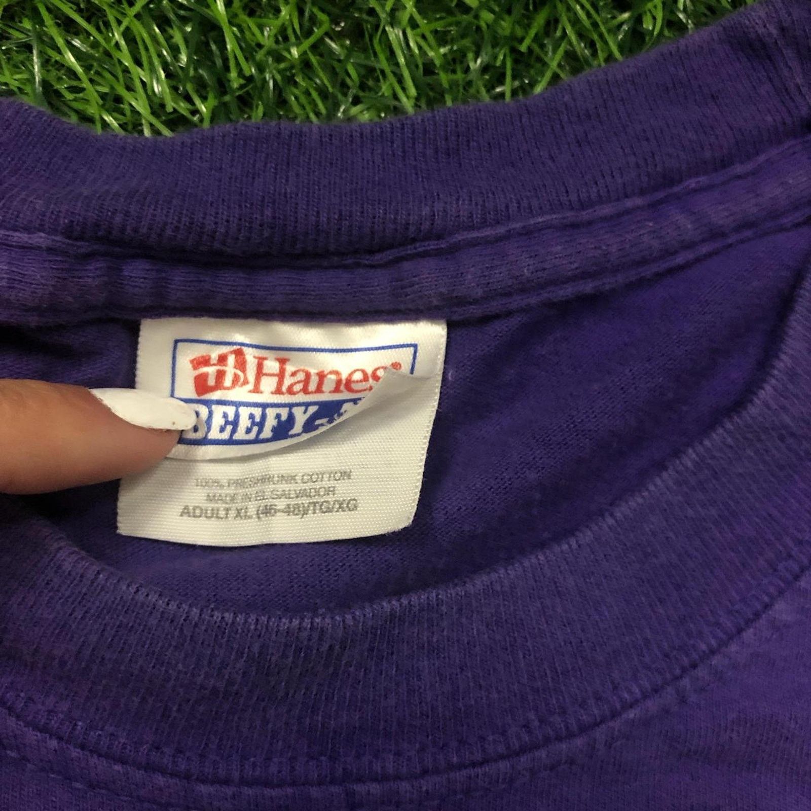 Hanes Men’s Purple ‘Hydro-Eakly Bobcats’ Baseball Graphic Tee Size US XL / EU 56 / 4 - 3 Thumbnail