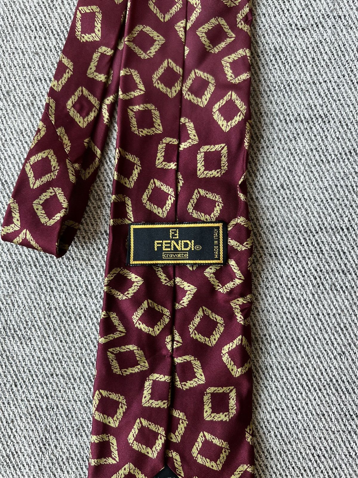 Fendi Fendi Silk Men’s Neck Tie Size ONE SIZE - 3 Thumbnail