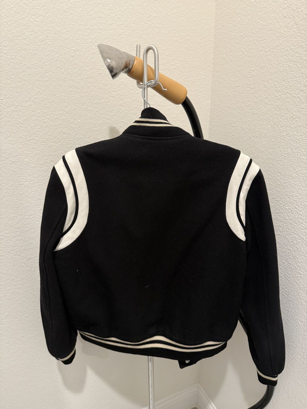 Saint Laurent Paris 2016 Saint Laurent Paris Teddy Bomber Black Jacket Size US M / EU 48-50 / 2 - 2 Thumbnail