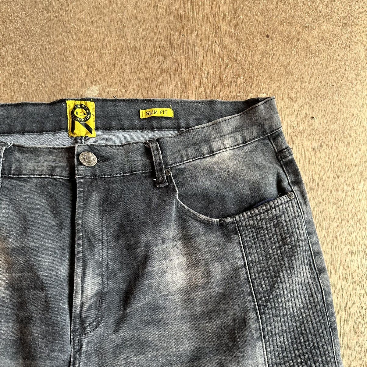 Japanese Brand W38 UBUNTU JAPAN MULTIZIPPER JEANS VINTAGE CROPPED PANT Size US 38 / EU 54 - 3 Thumbnail