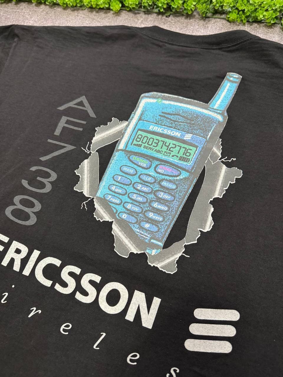 Vintage Vintage 1997 Sony Ericsson AF738 T Shirt Rare Japan Size US XL / EU 56 / 4 - 6 Thumbnail