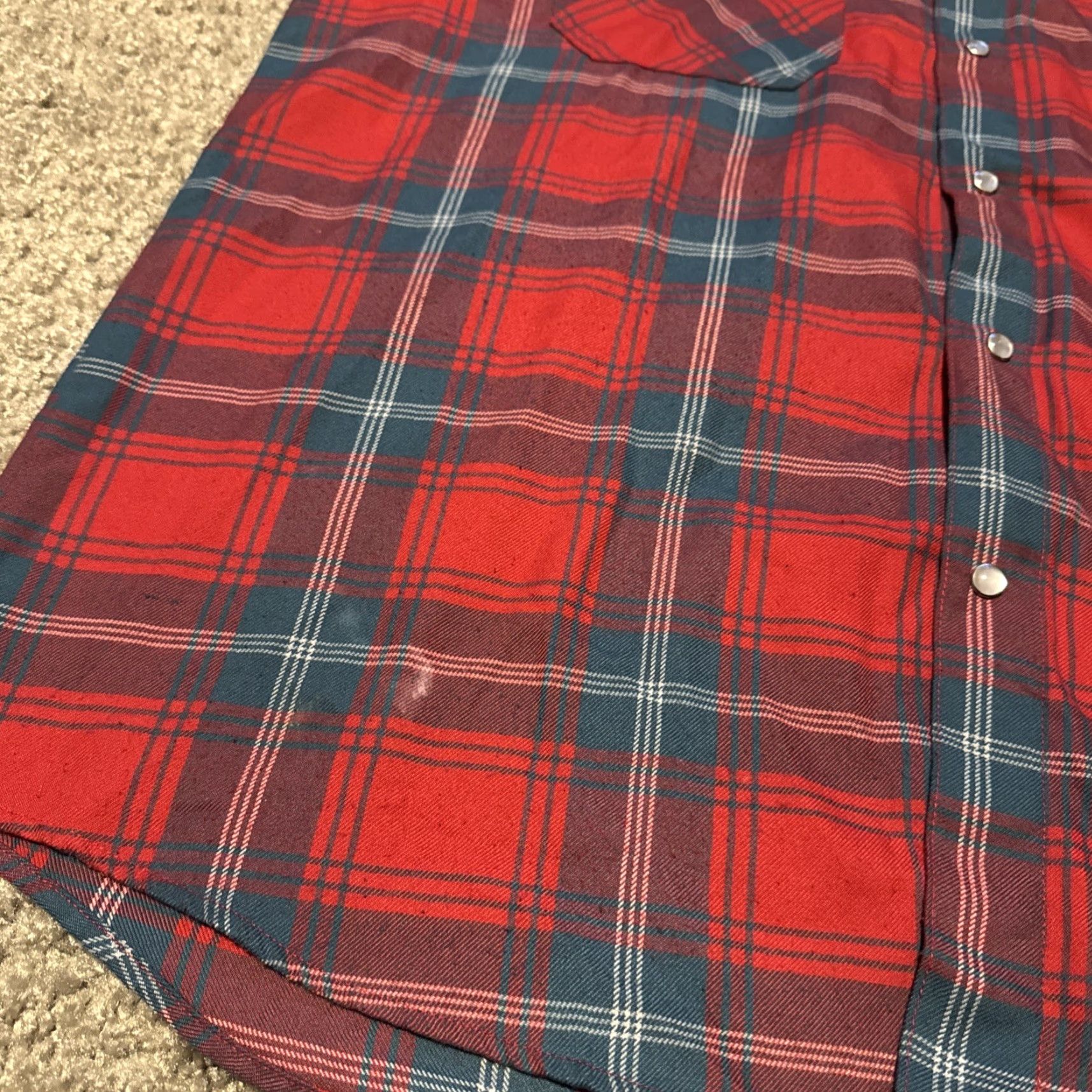 Vintage Dixxon Flannel Shirt Mens 2XLT Red Plaid Pearl Snap L/S Button-Up Embroidered Pockets Limited Edition Christmas Holiday Size US XXL / EU 58 / 5 - 8 Thumbnail