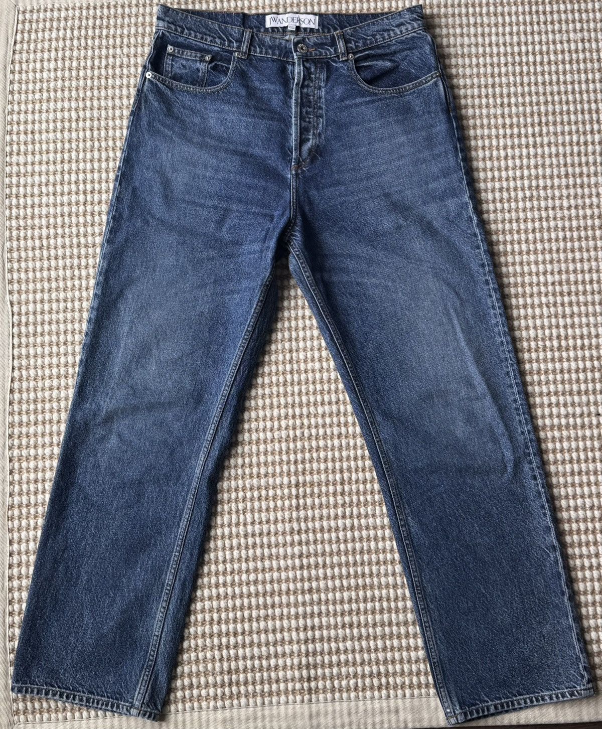 JW Anderson JW Anderson Blue Straight Leg Jeans Size US 34 / EU 50 - 1 Thumbnail