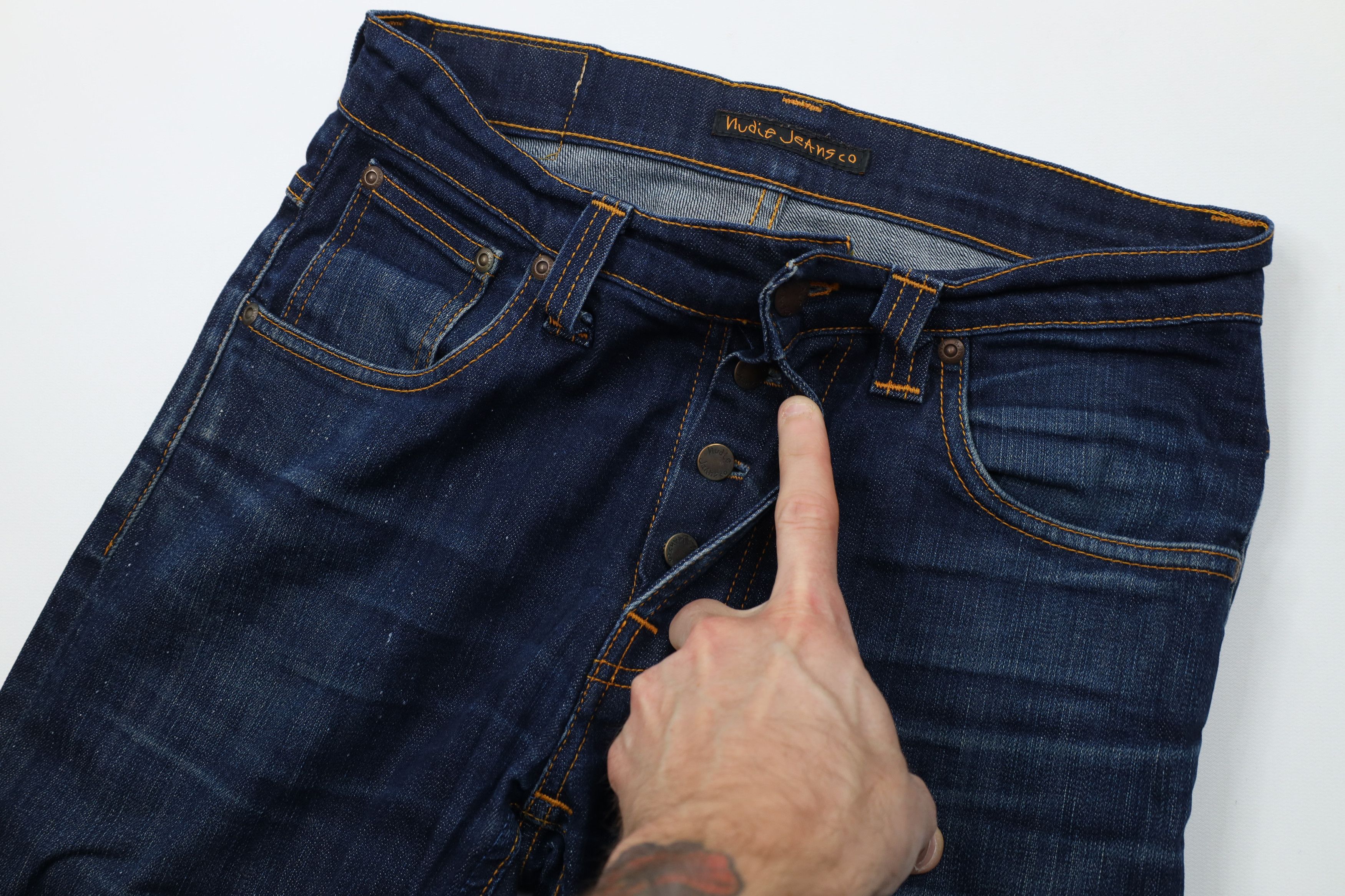 Nudie Jeans Nudie Jeans Co Average Joe Organic Cotton Button Fly Jeans Size US 30 / EU 46 - 8 Thumbnail