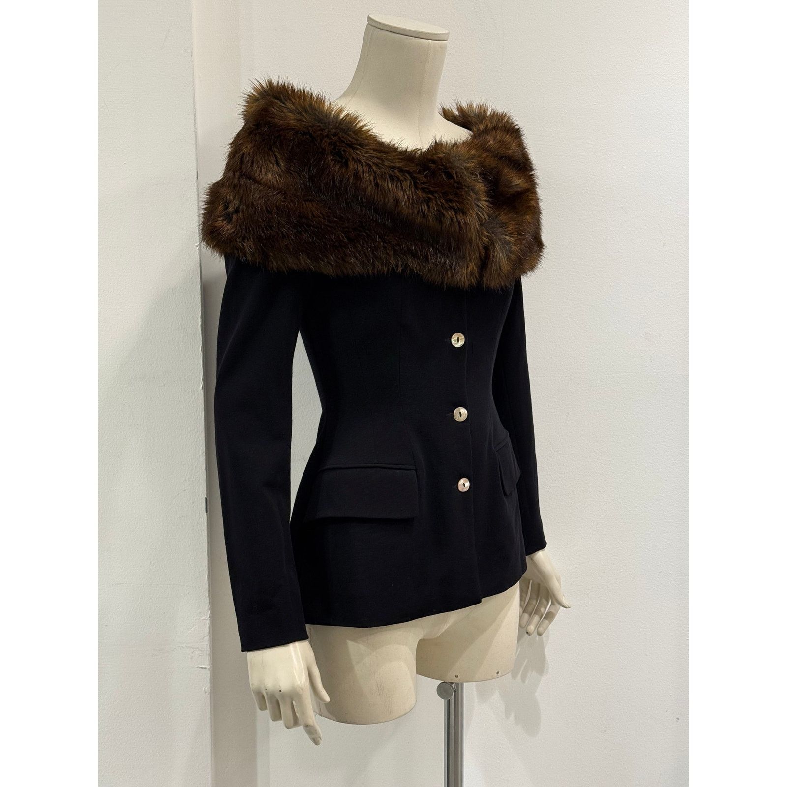 plein sud 2000s Plein Sud blazer with detachable fur Size S / US 4 / IT 40 - 2 Thumbnail