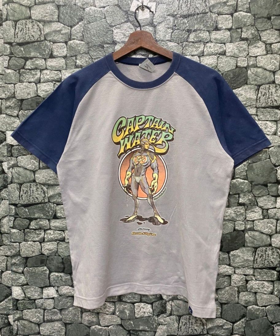Mizuno Vintage Mizuno Captain Water Movie Tshirt Size US L / EU 52-54 / 3 - 1 Thumbnail