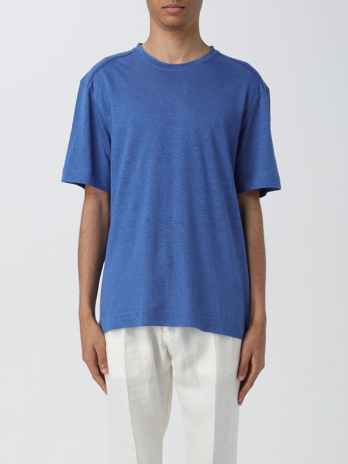 image of Ermenegildo Zegna Zegna T-Shirt Men Blue (Size Large)