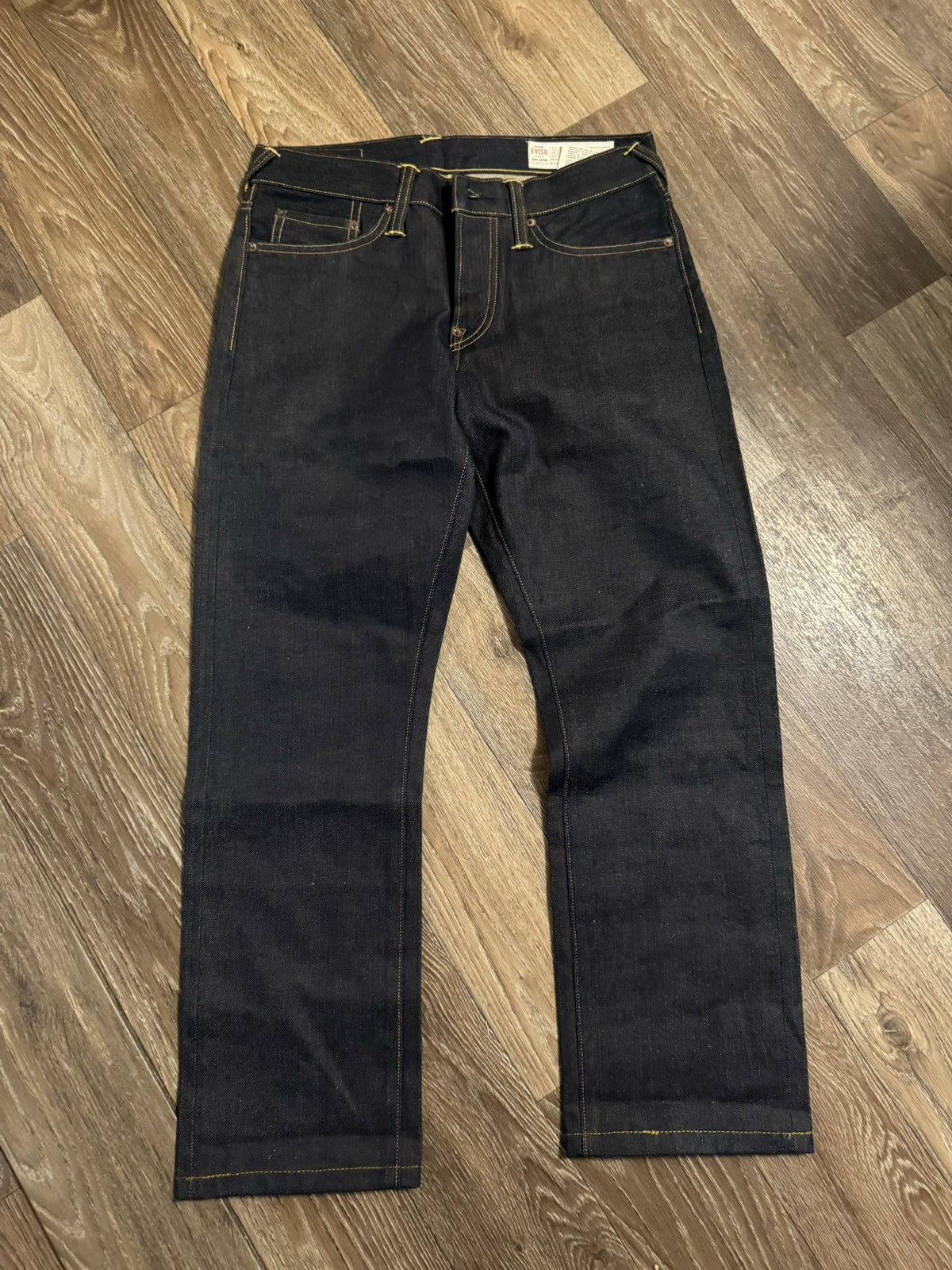 Evisu Evisu Raw Denim Blue Jean Pants | Grailed