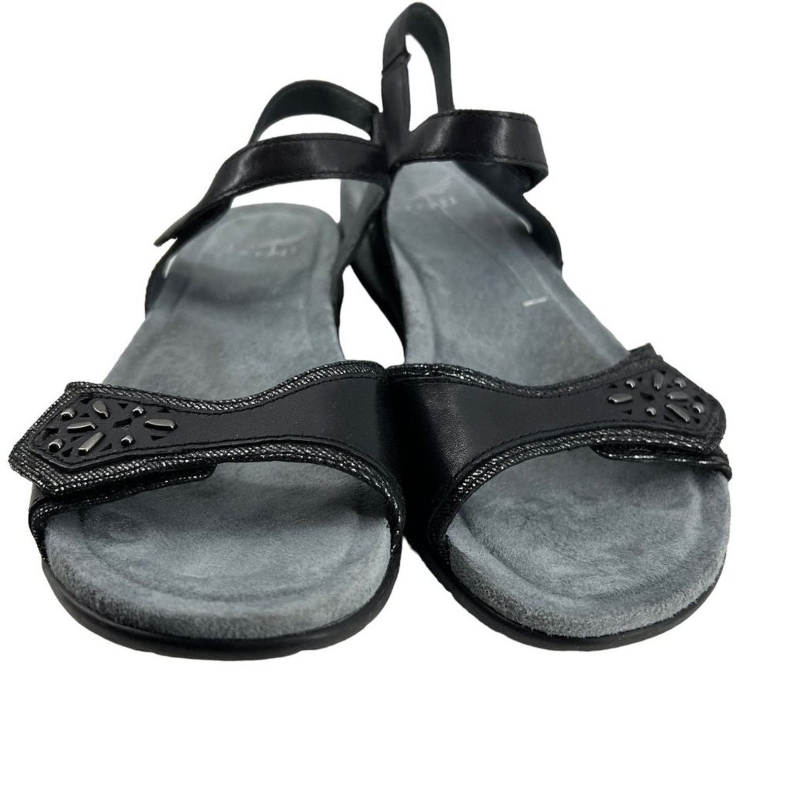 Dansko Dansko Blythe Black Leather Flat Sandals Size 36 Size US 6 / IT 36 - 2 Thumbnail