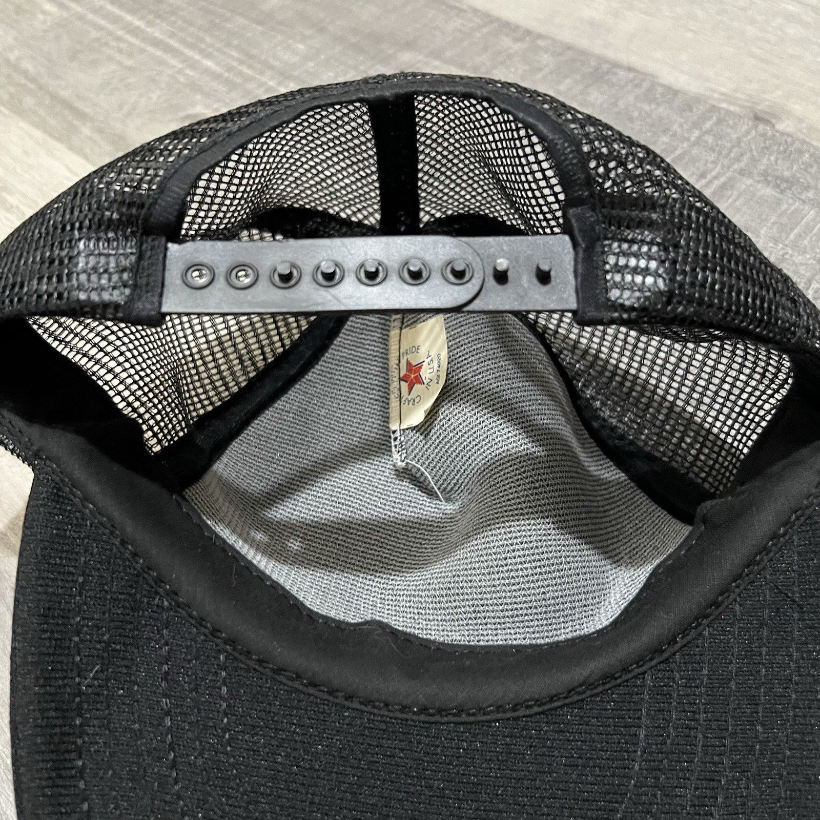 Vintage VTG 1980s Operation Stop! Black Mesh Foam Trucker Hat Cap Size ONE SIZE - 4 Thumbnail