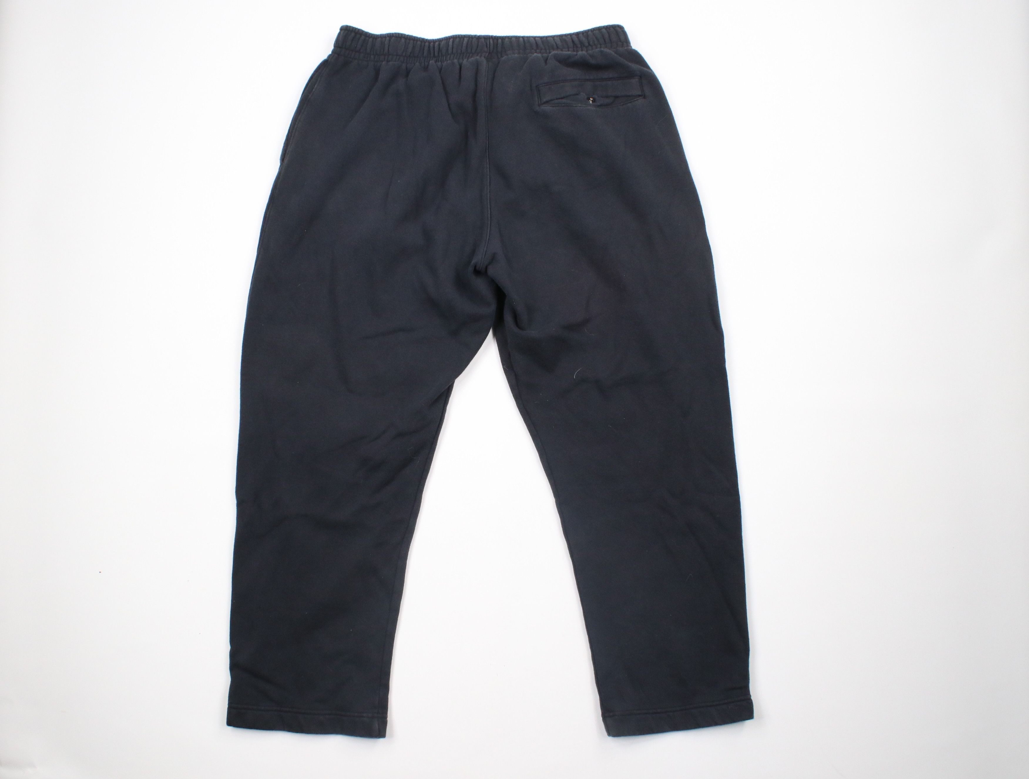 Nike × Vintage Vintage Nike Mini Swoosh Wide Leg Sweatpants Pants Black Size US 38 / EU 54 - 8 Thumbnail