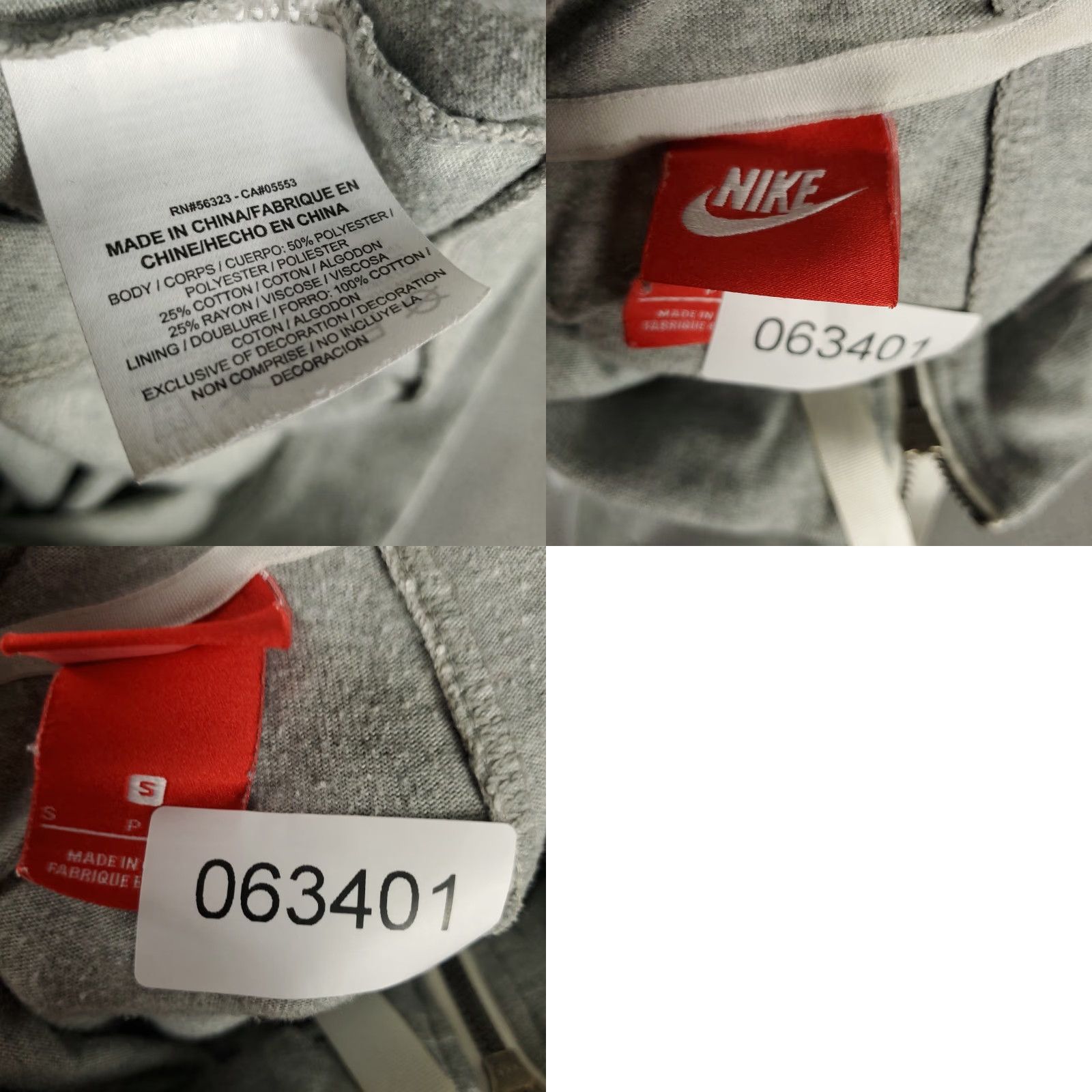 Nike Nike Sweater Hoodie Women Size Small Gray Full Zip Pockets Swoosh Sweatshirt - Casual Workwear Size S / US 4 / IT 40 - 8 Thumbnail