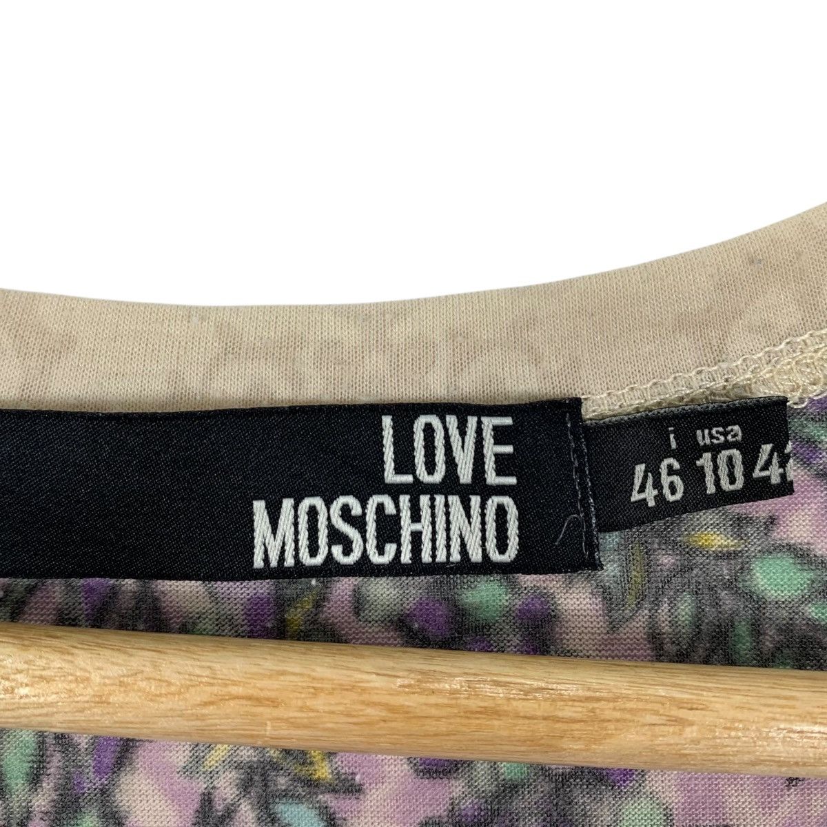 Vintage LOVE MOSCHINO All Over Print Abstract Floral Shirt Size XS / US 0-2 / IT 36-38 - 5 Thumbnail