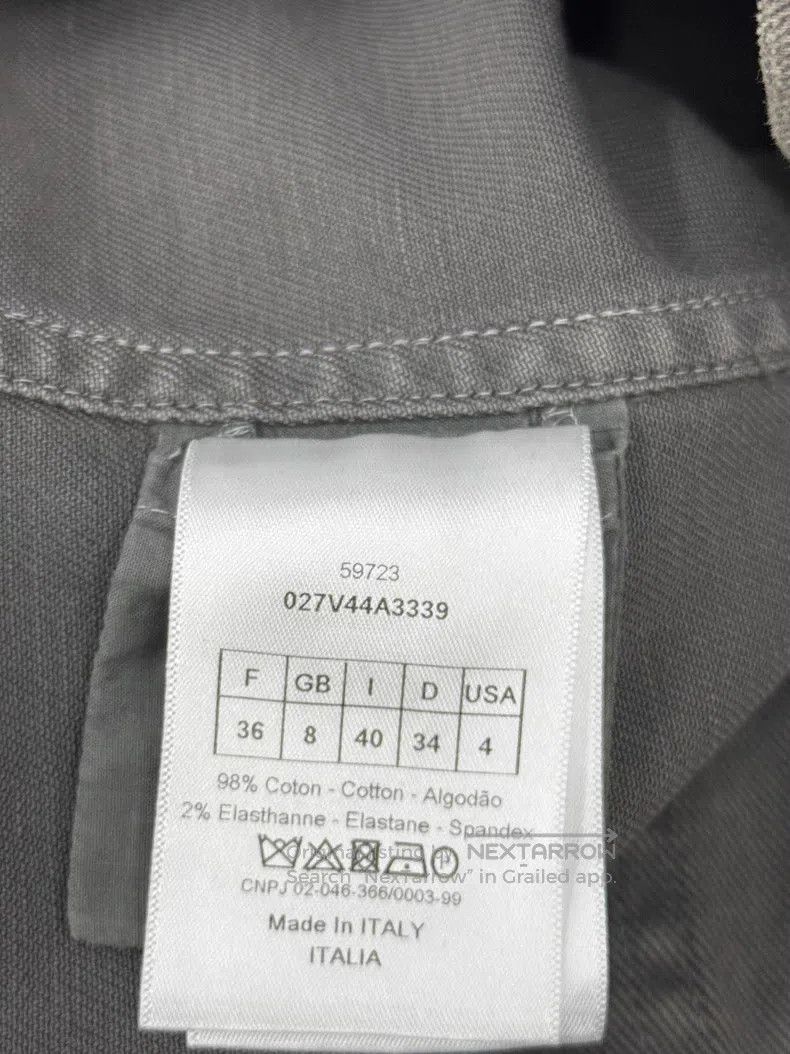 Dior Dior Gray four-pocket bee embroidered denim jacket Size XS / US 0-2 / IT 36-38 - 5 Thumbnail