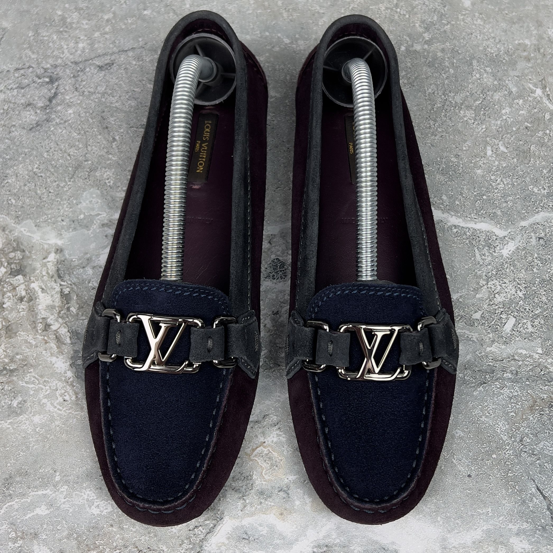 Louis Vuitton Gloria Driving Moccasin Suede Size US 6.5 / IT 36.5 - 3 Thumbnail