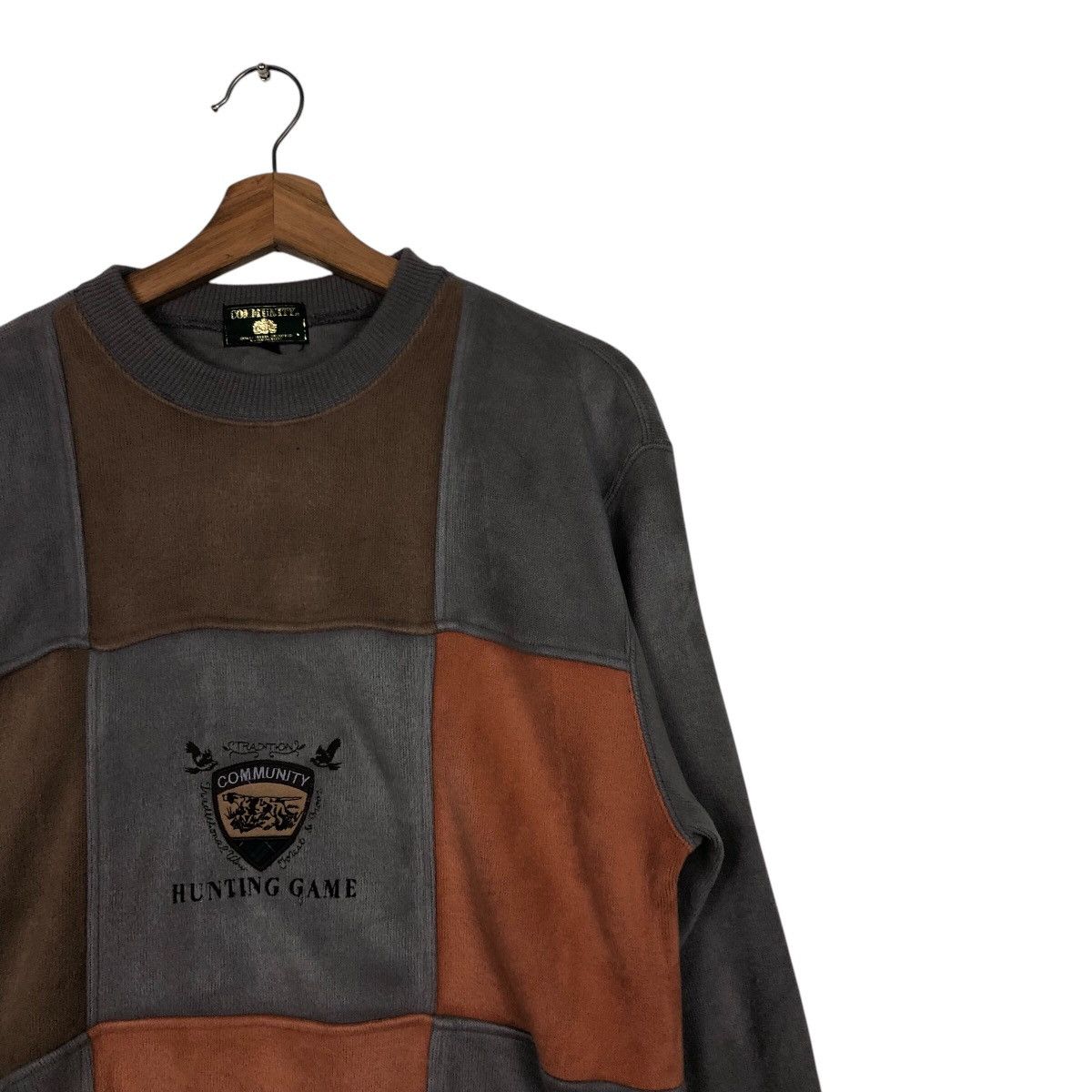 Japanese Brand × Vintage 📌Vintage Sweatshirt Community Hunting Game Embroidery Size US M / EU 48-50 / 2 - 7 Thumbnail