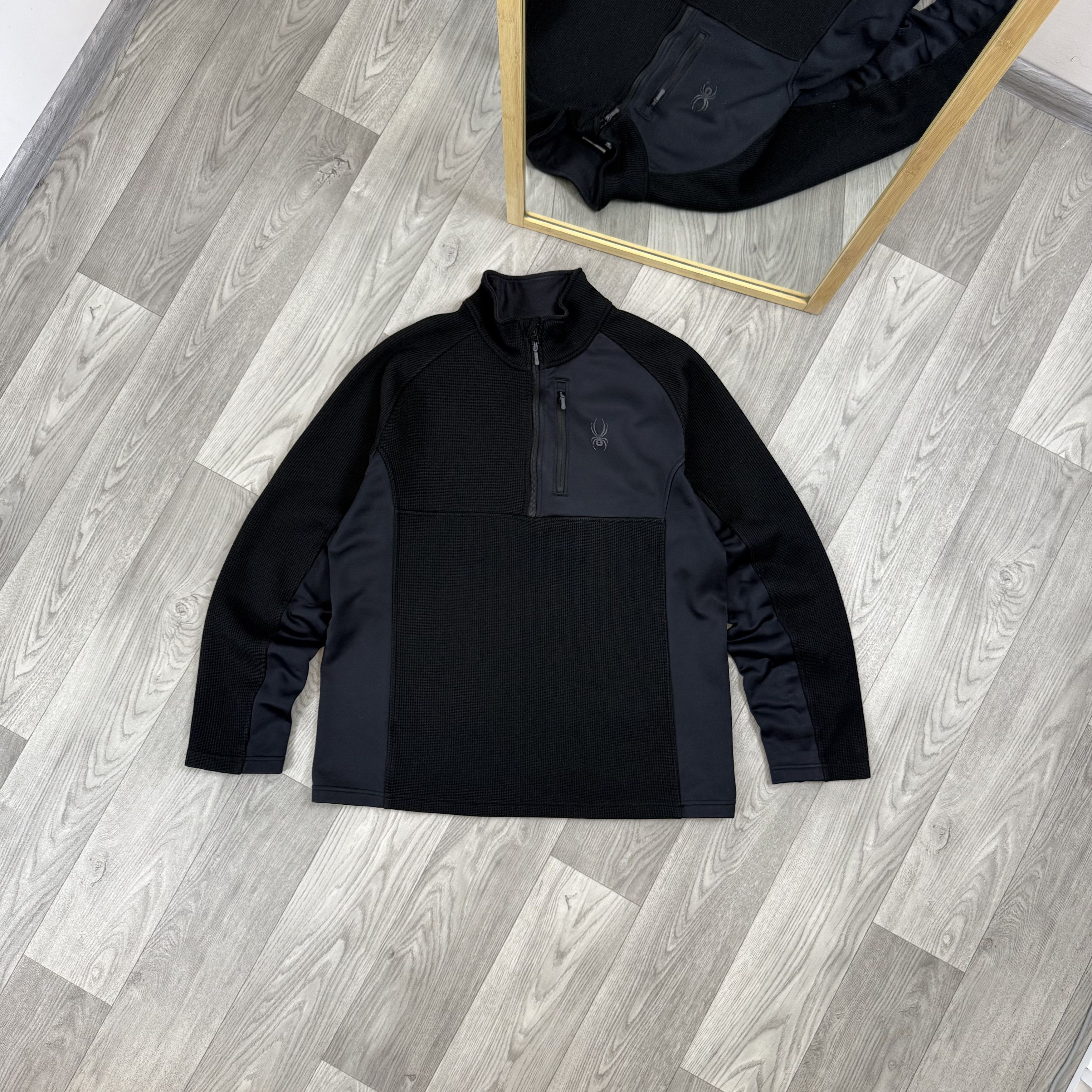 Spyder Vintage Spyder Gorpcore Black Half Zip Sweatshirt Sweater Size US L / EU 52-54 / 3 - 1 Thumbnail