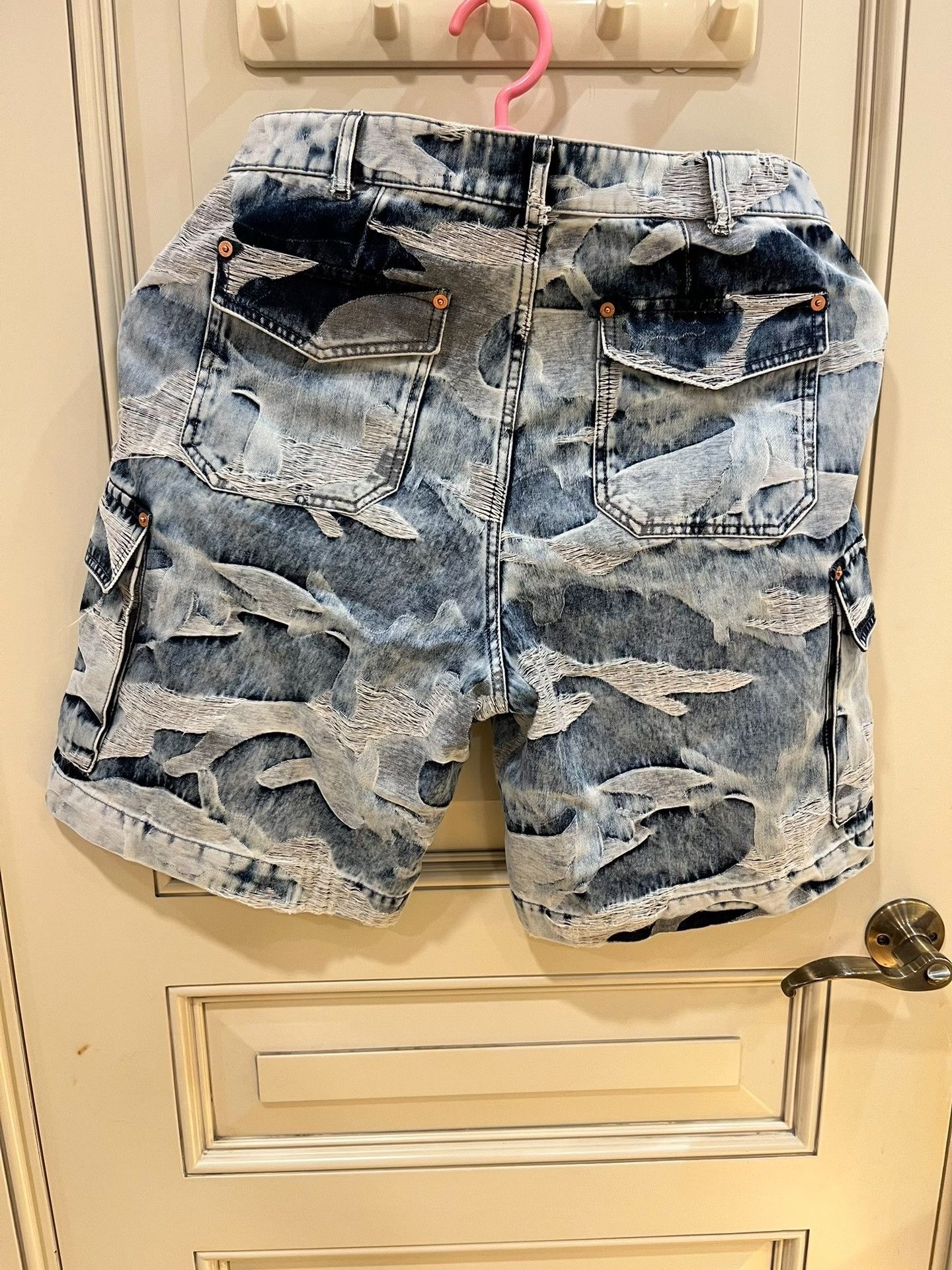 Valentino Valentino Blue Camouflage Denim Set Size US S / EU 44-46 / 1 - 6 Thumbnail