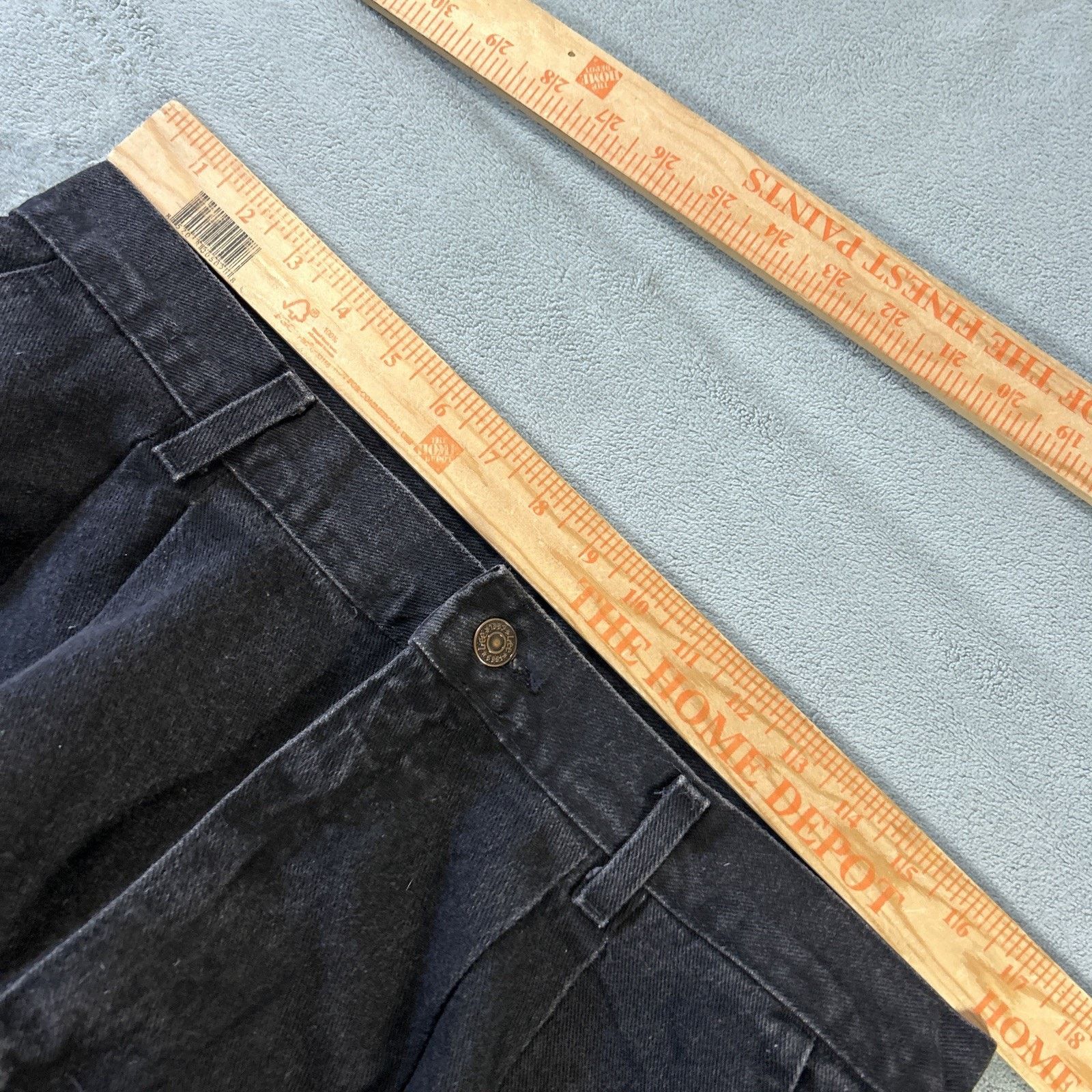 Lee USA Beyond Baggy Tapered Jeans Women 18 34x30 Black Hamilton Size 36" / US 14 / IT 50 - 9 Thumbnail