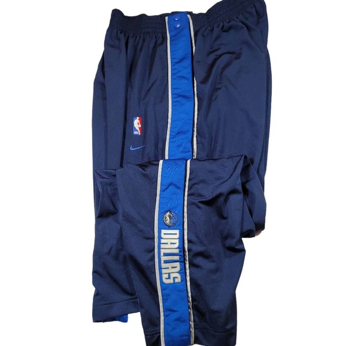 Nike Vintage Nike Dallas Mavericks Team NBA Tear Away Pants XXL