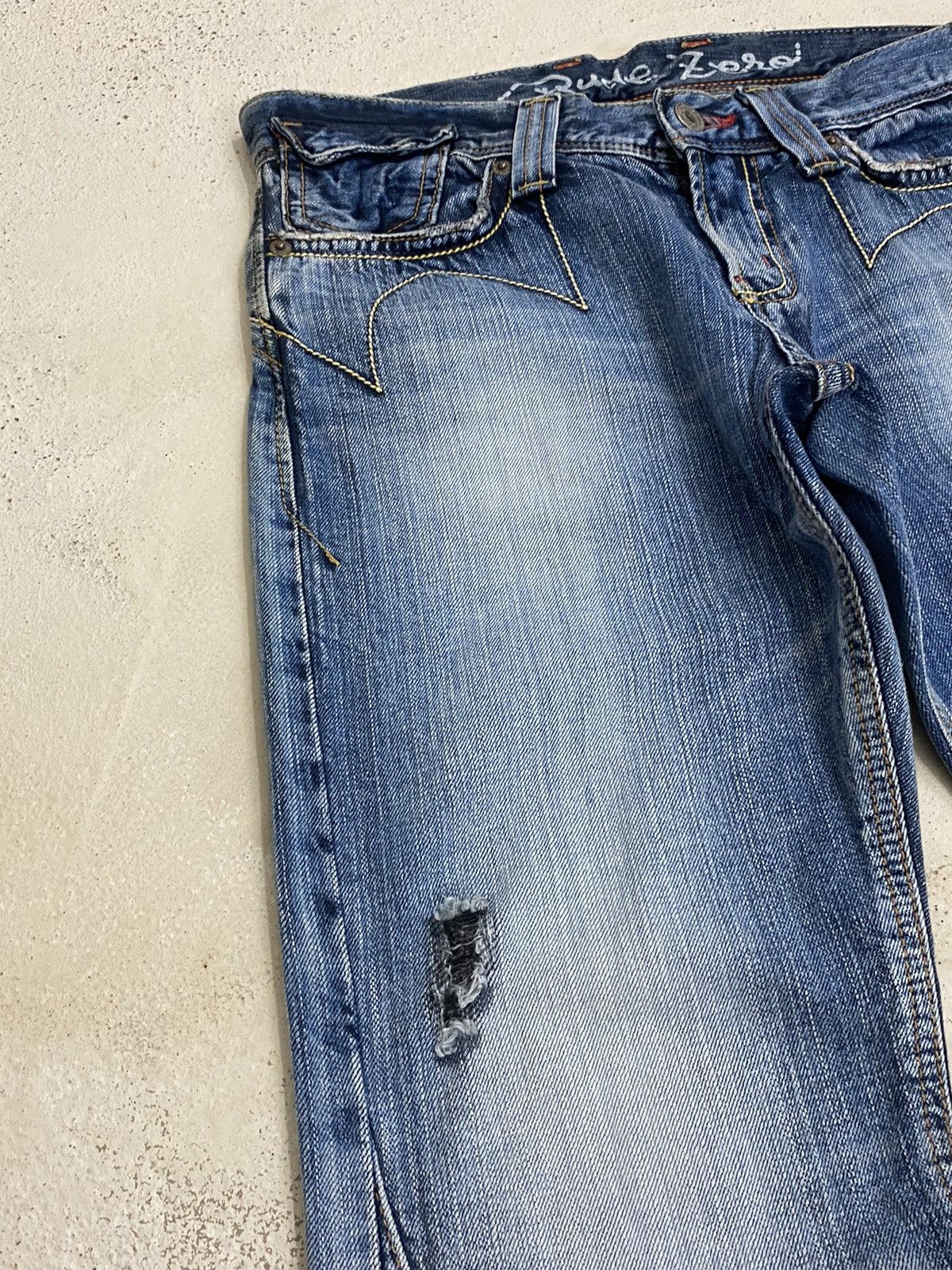 If Six Was Nine × Japanese Brand × Tornado Mart Vintage Edwin Engineer Distressed Light Wash Buckle Button Size US 30 / EU 46 - 7 Thumbnail