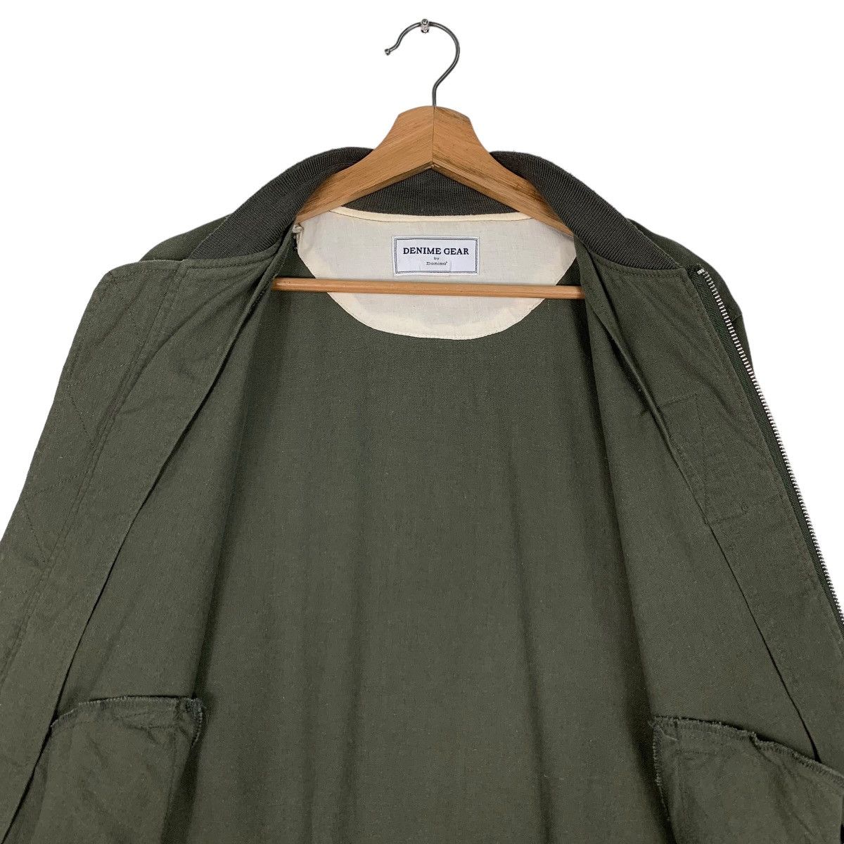 Denime DENIME GEAR Green Bomber Jacket #0933-C41 Size US L / EU 52-54 / 3 - 12 Thumbnail