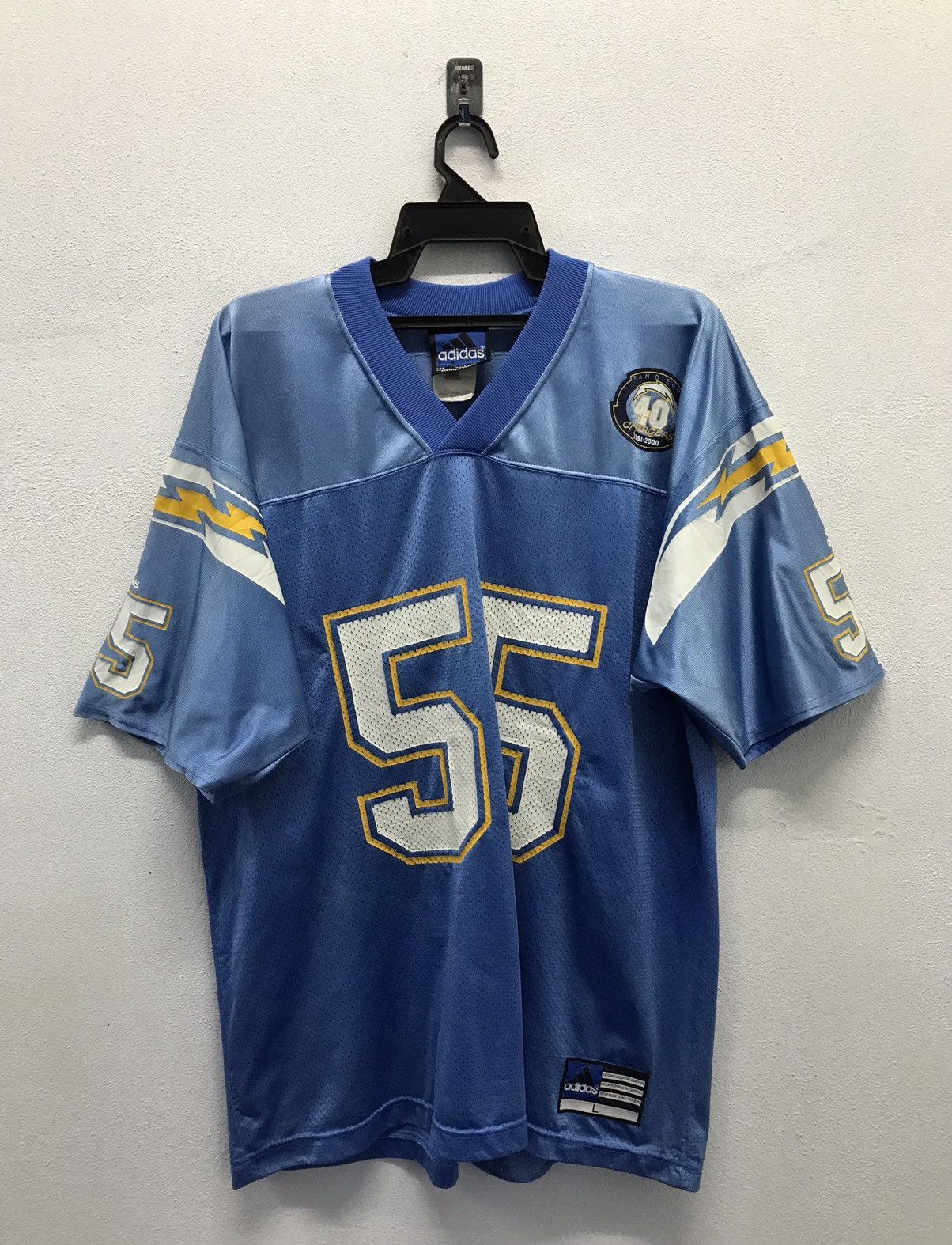 Adidas × Vintage Vintage Adidas San Diego 40 Chargers 1961-2000 Jerseys Size US L / EU 52-54 / 3 - 1 Thumbnail