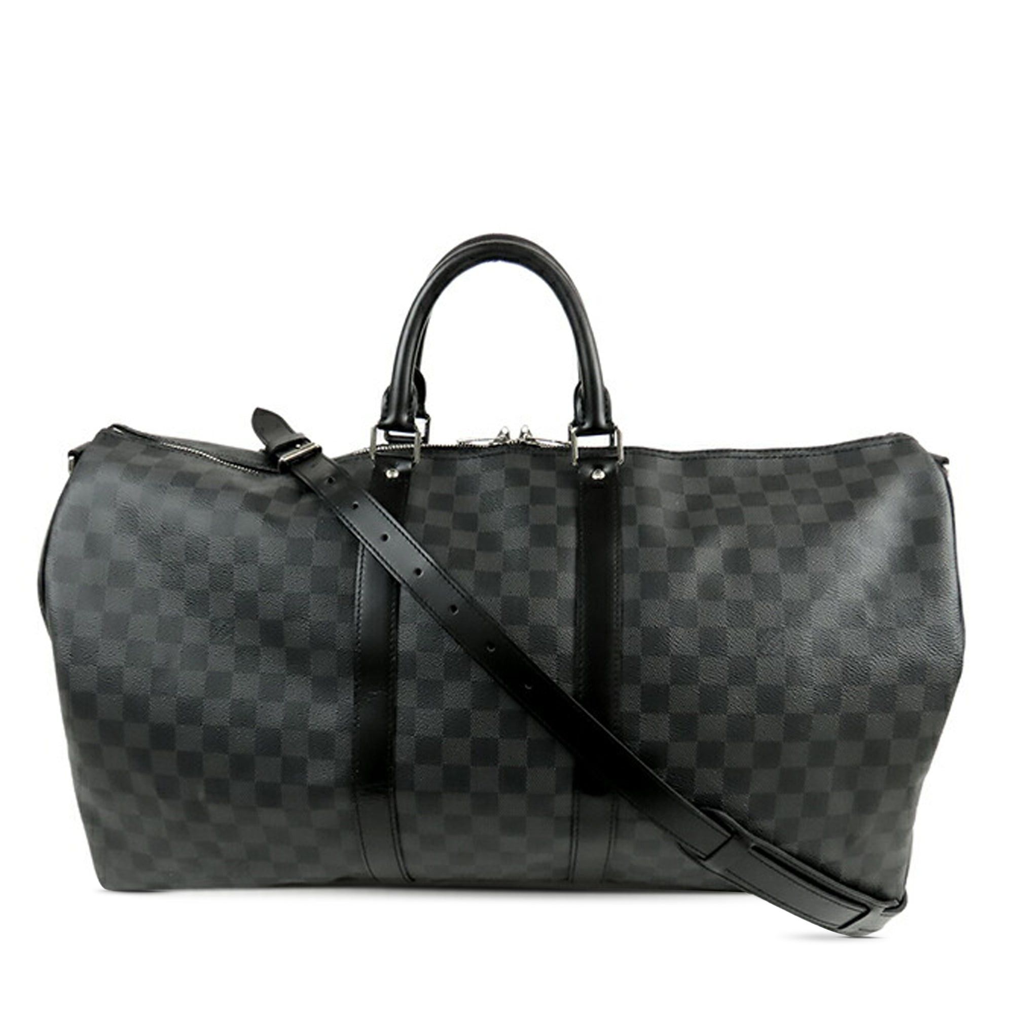 Louis Vuitton Louis Vuitton Damier Graphite Keepall Bandouliere 55 Gray Size ONE SIZE - 1 Thumbnail
