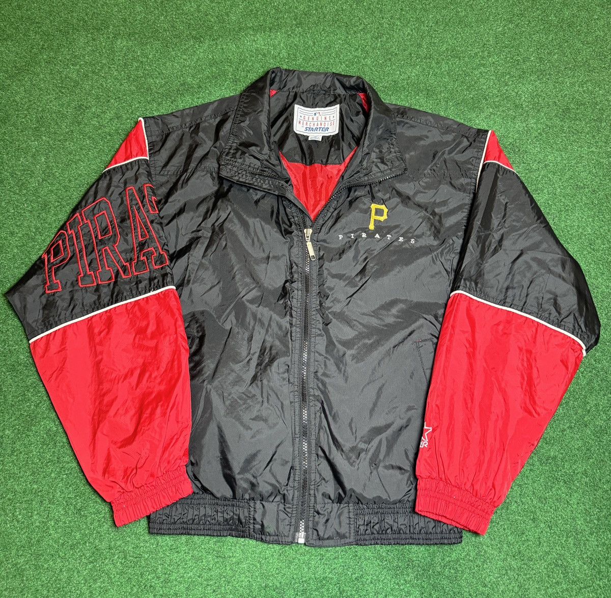 Starter × Vintage Vintage 90s Starter Pittsburgh Pirates Windbreaker Jacket Size US S / EU 44-46 / 1 - 1 Thumbnail