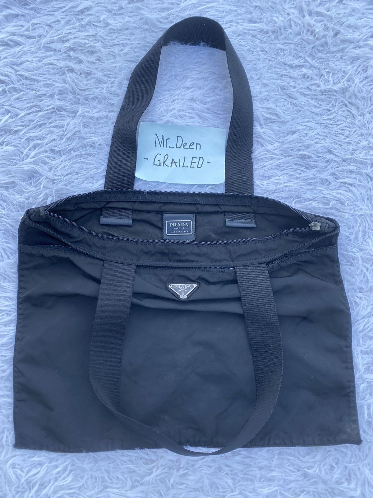 Prada Rare Vintage Prada Nylon Tote Bag Size ONE SIZE - 8 Thumbnail